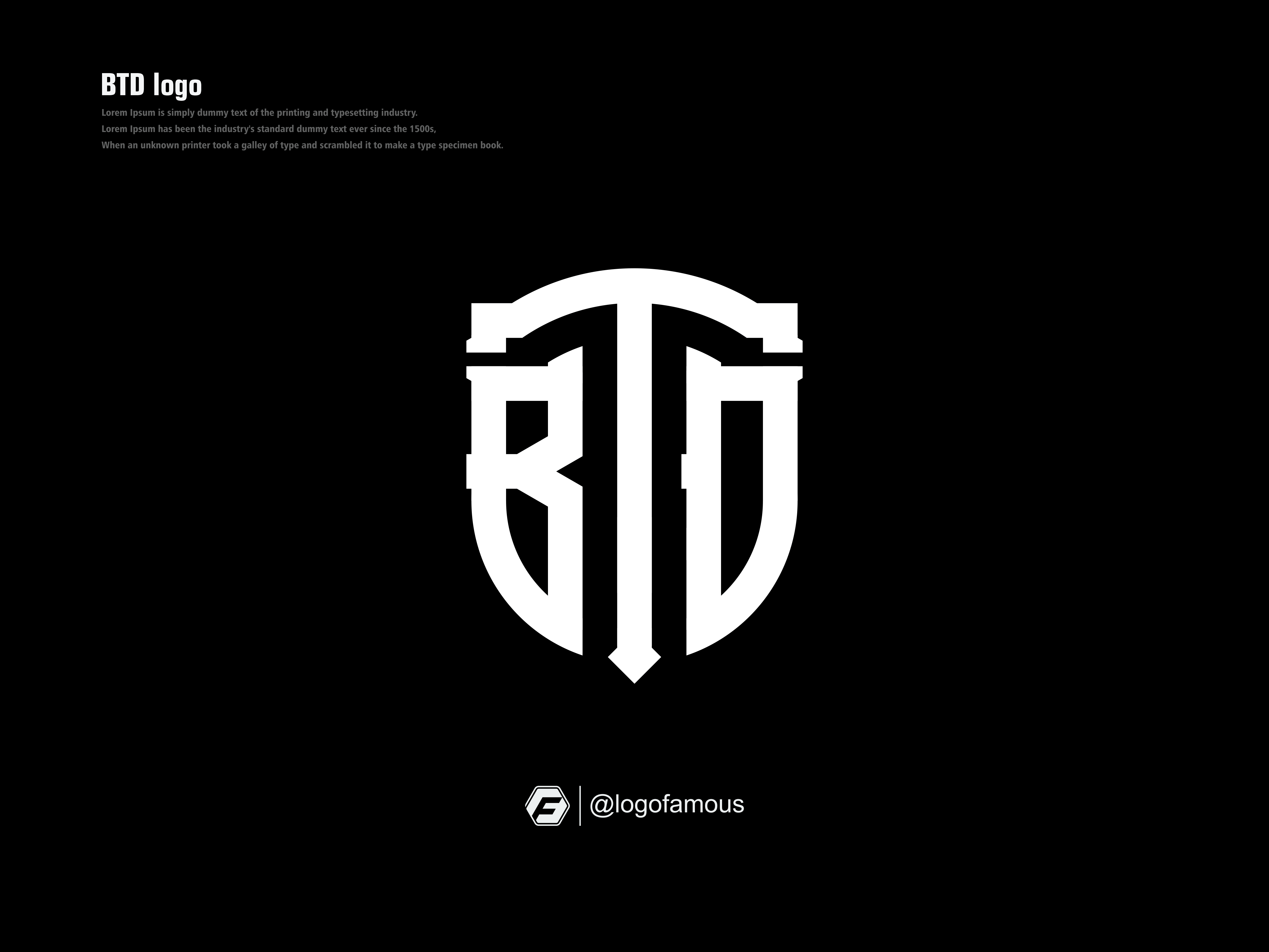 5000x3750 BTD Logo Design Idea by logofamous on Dribbble