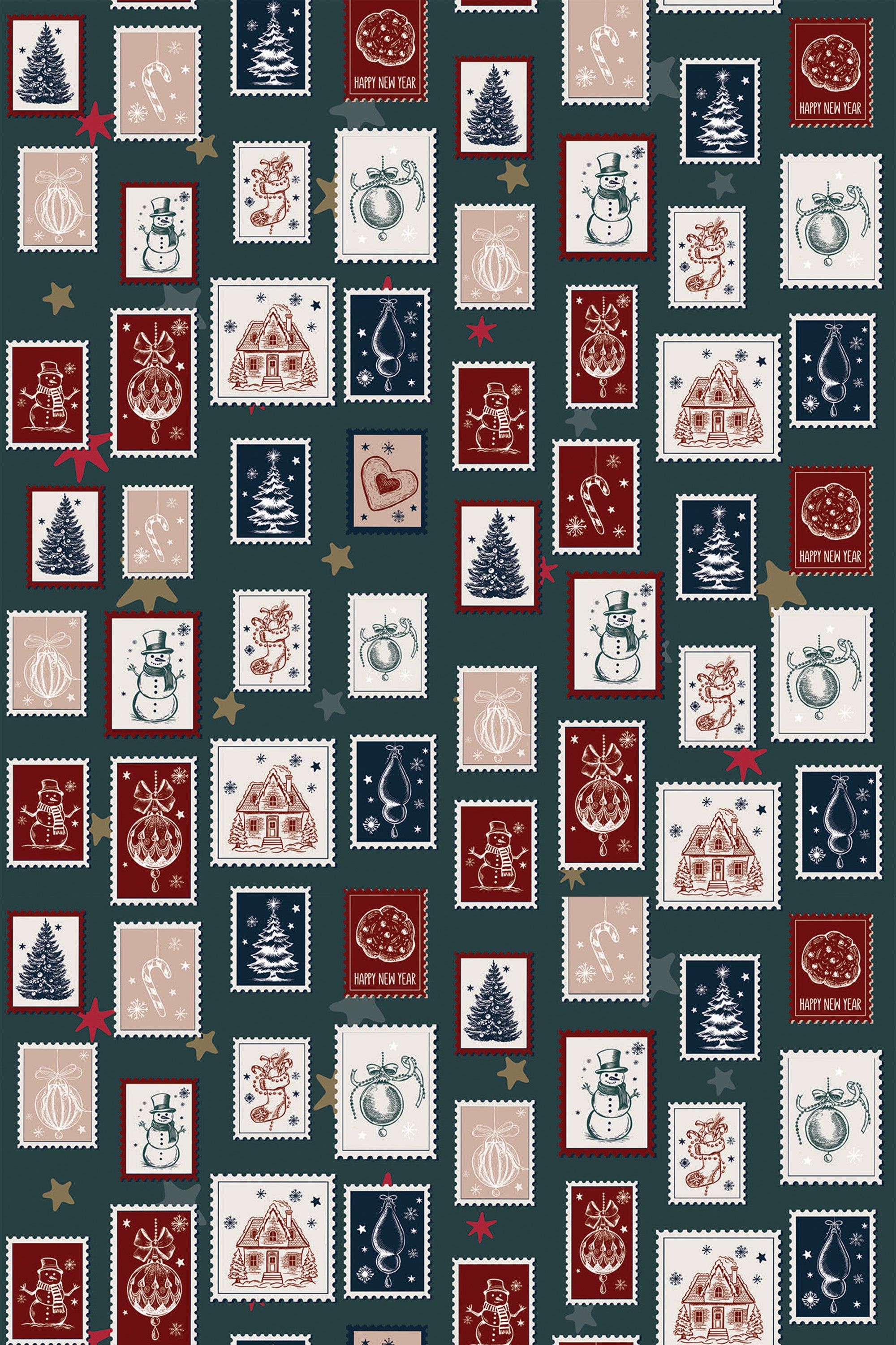 2000x3000 Christmas Postage Stamps Wallpaper (Sample