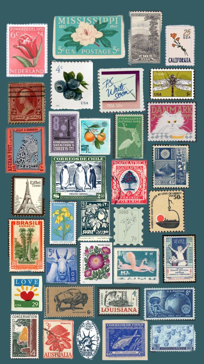 675x1200 postage stamps wallpaper, iphone wallpaper, cute wallpaper