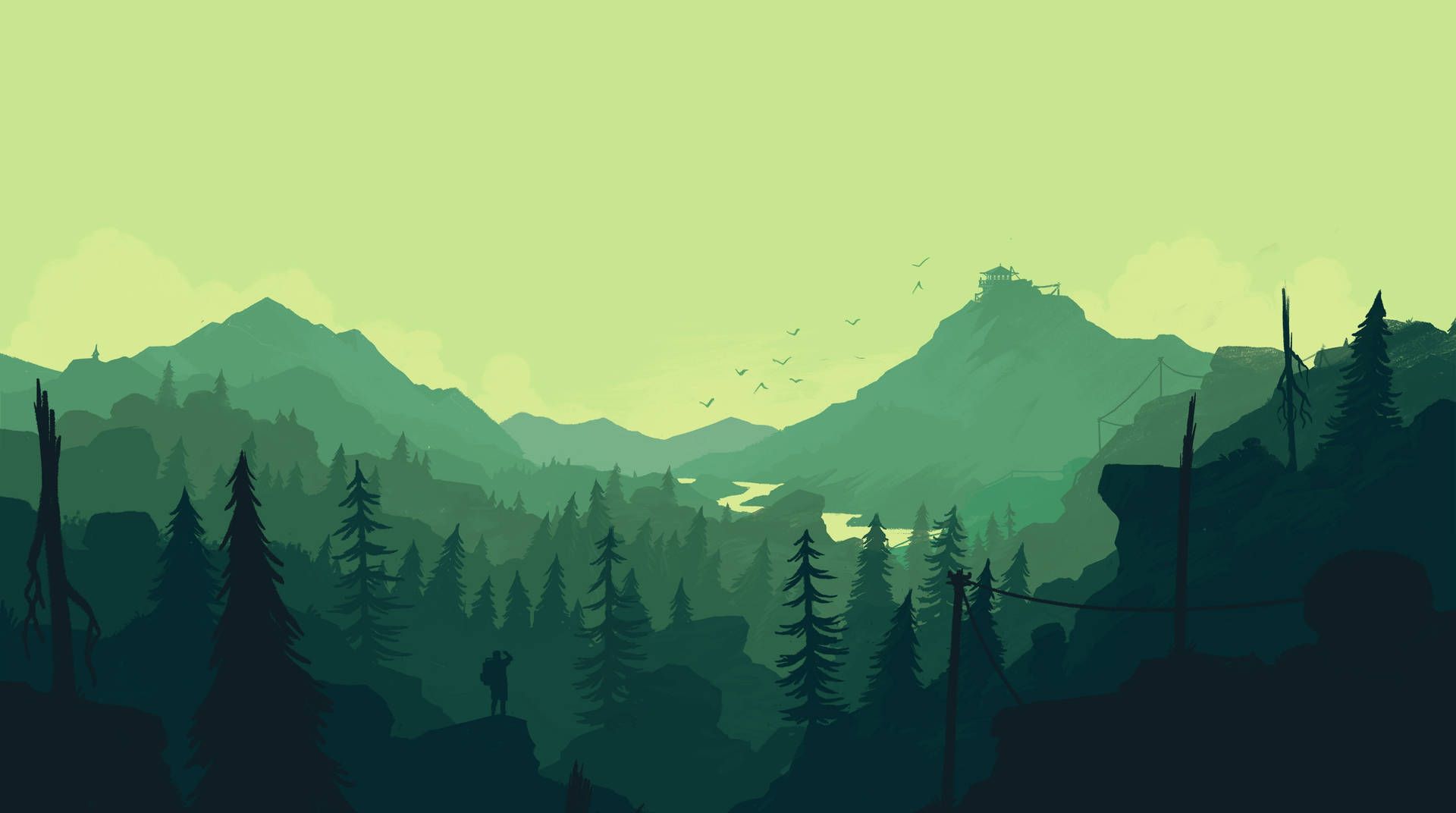 1920x1072 Green Windows 11 Wallpaper