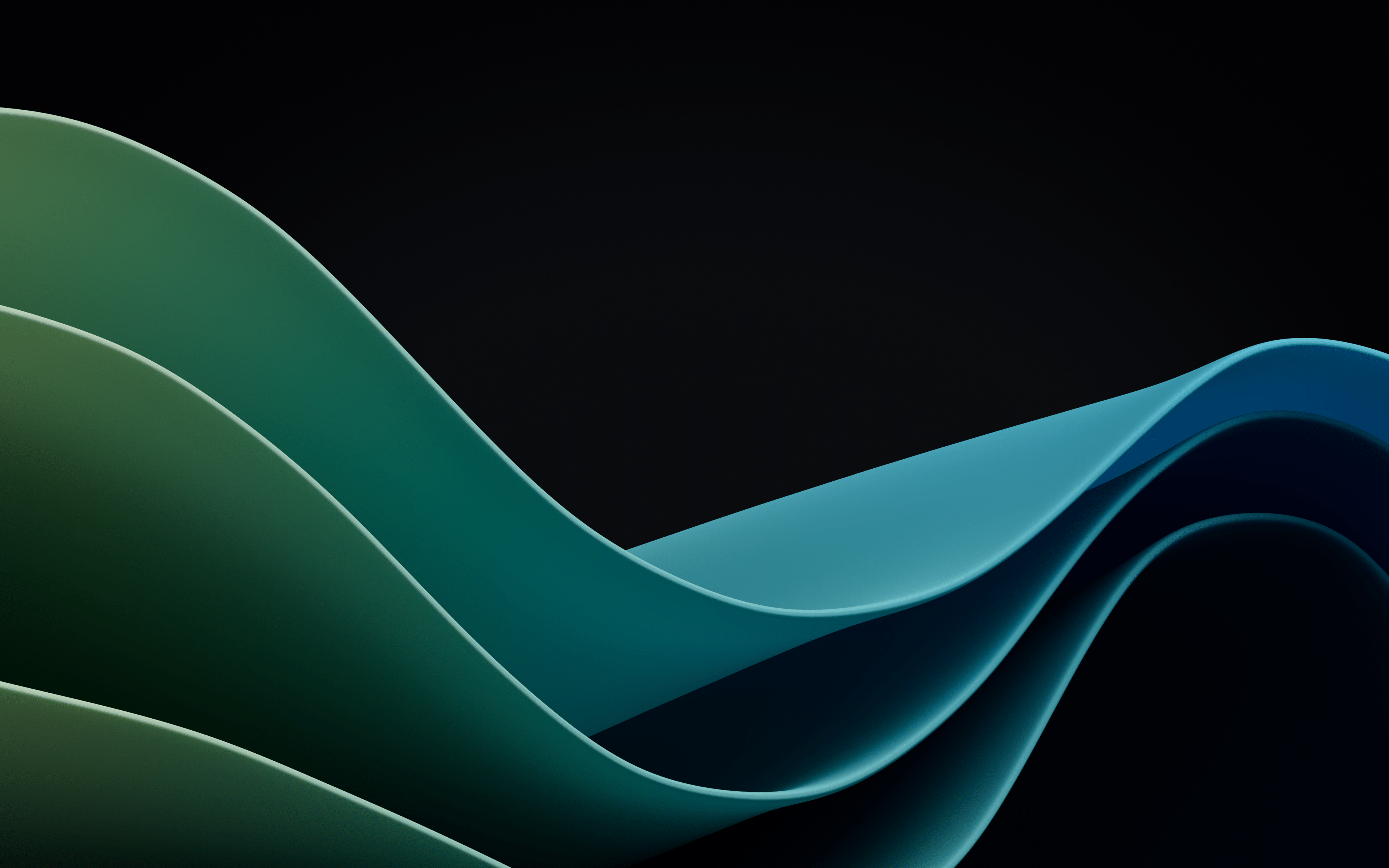 3840x2400 Windows 11 Abstract Wave Wallpaper 4Kx2400
