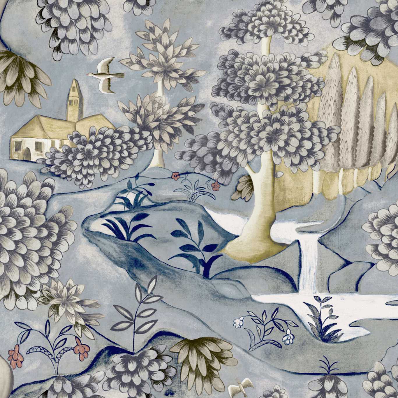 1366x1366 Zoffany Verdure Wallpaper