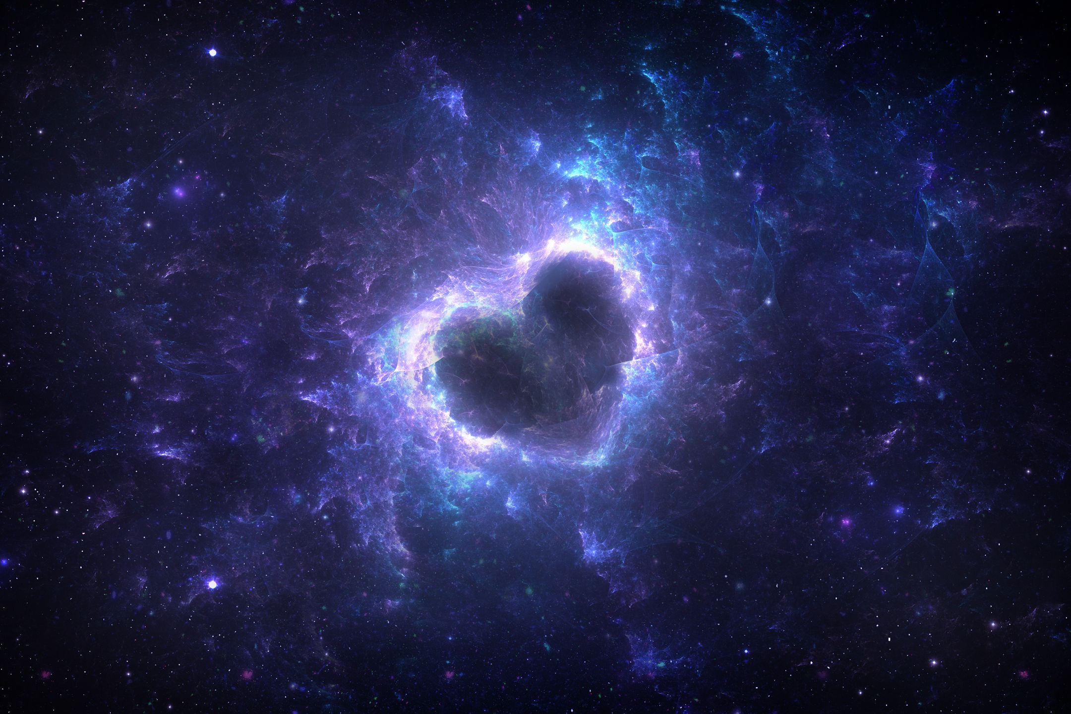 2160x1440 Desktop wallpaper: Sci Fi, Nebula, Space, Purple, Heart Shaped 4K free download for PC. 1431448