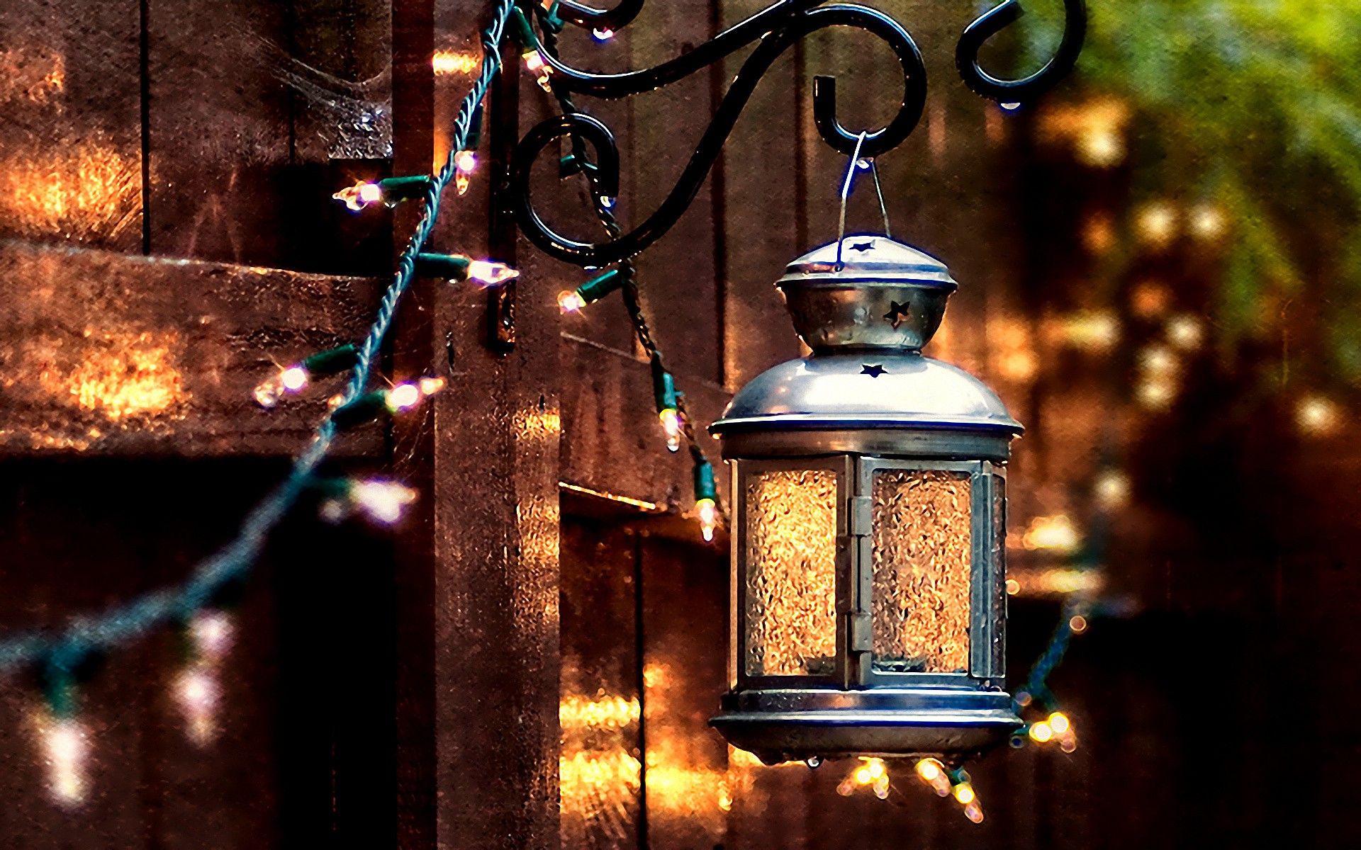 1920x1200 bokeh, Lights, Lamp, Fence Wallpaper HD / Desktop and Mobile Background