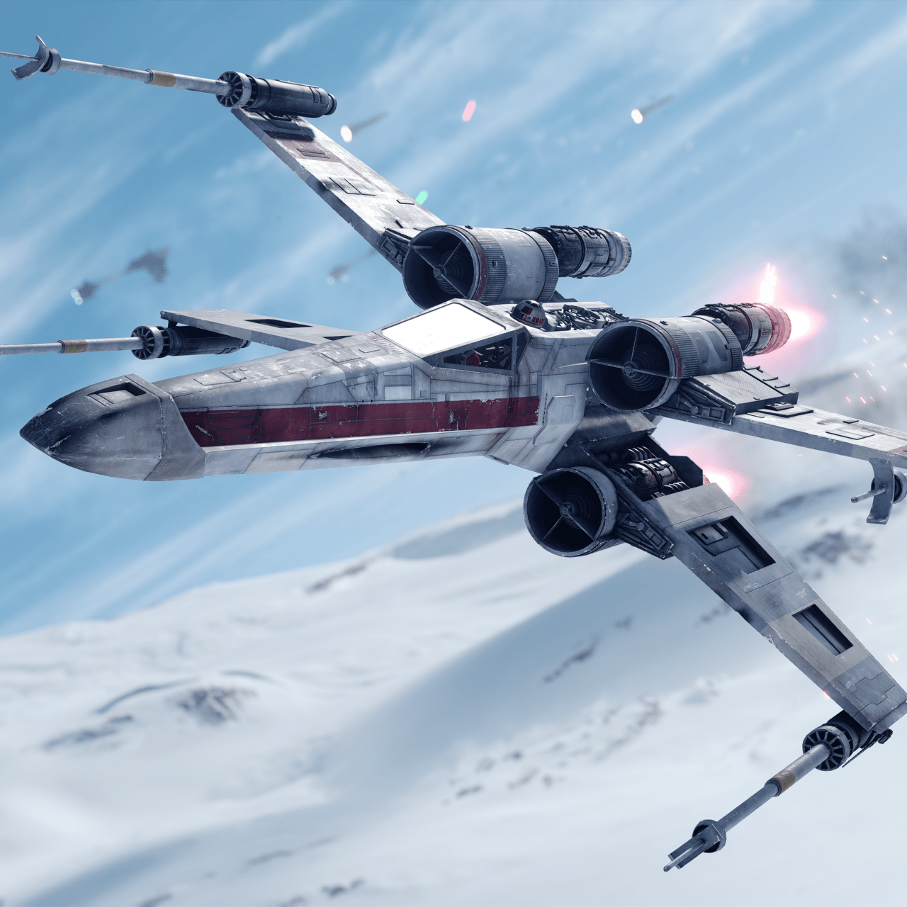 1280x1280 Wallpaper Kenner X Wing Fighter X Wing Starfighter Wallpaper 4K, Star Wars Battlefront, Spacecraft