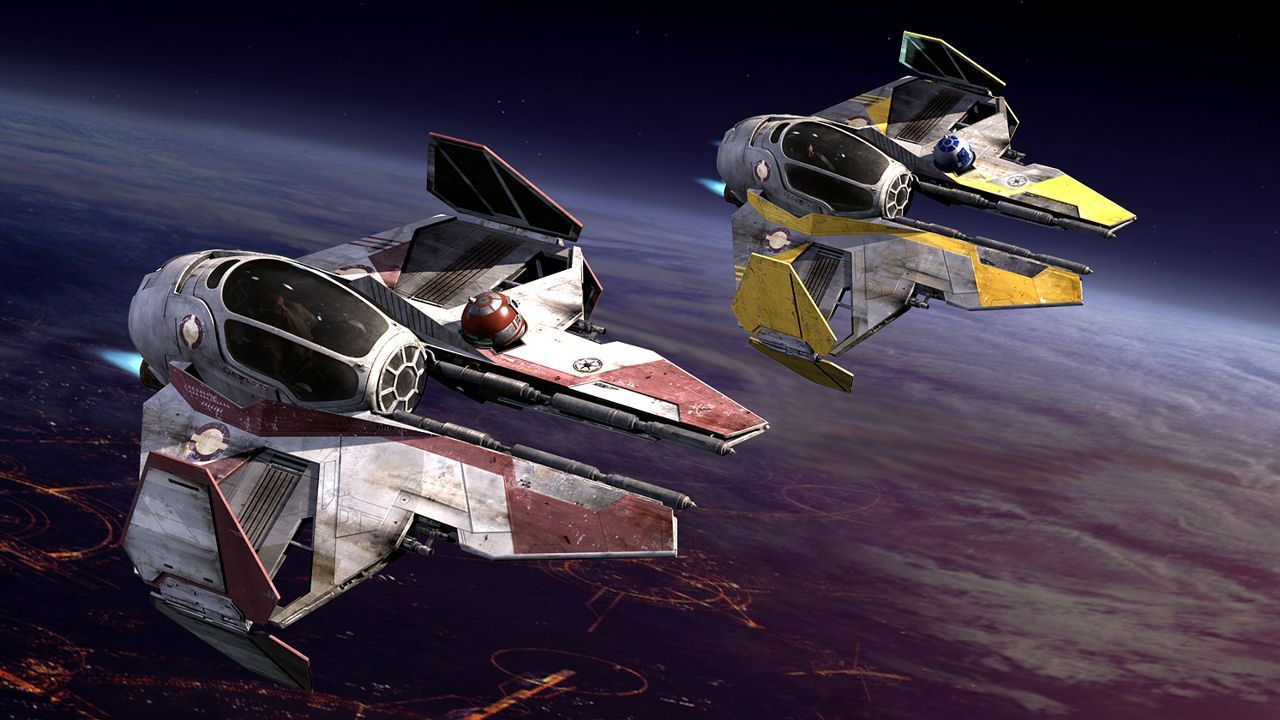 1280x720 Jedi Starfighter Wallpaper