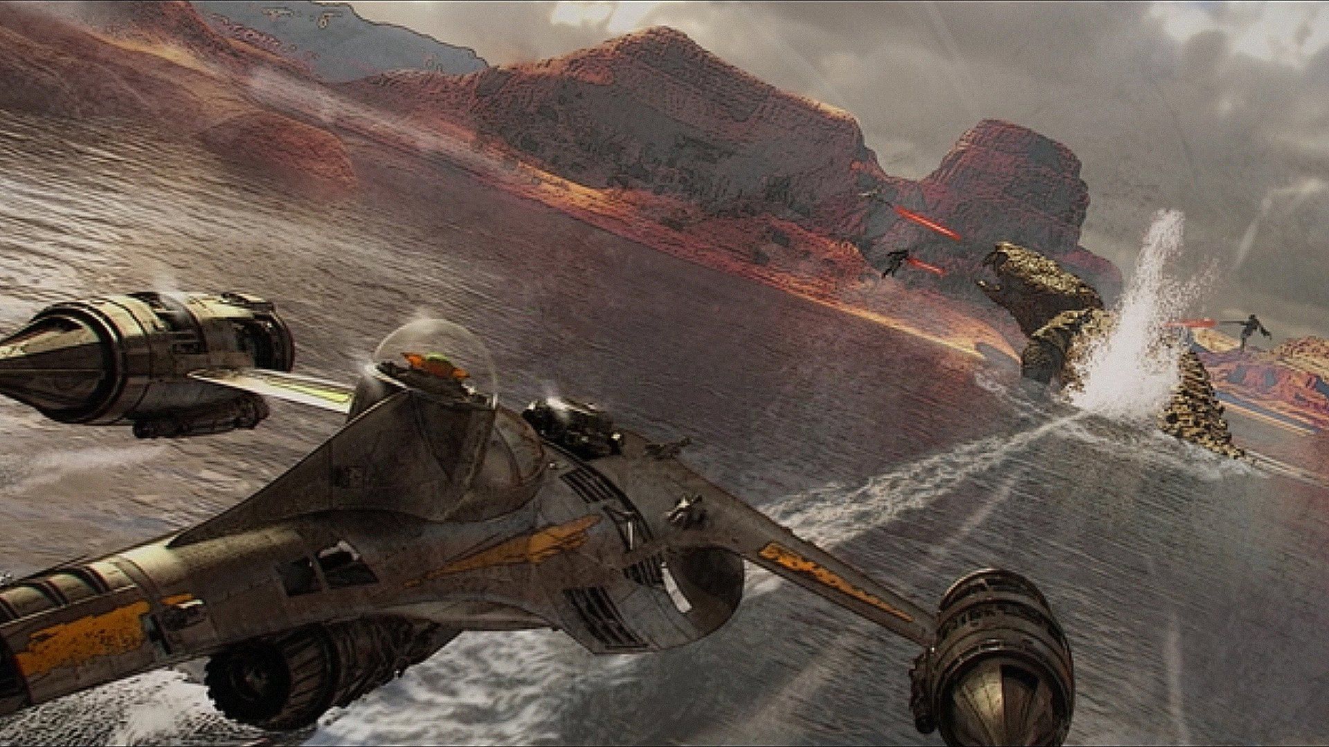 1920x1080 Download Naboo N 1 Starfighter Grogu (Star Wars) Star Wars TV Show The Mandalorian (TV Show) HD Wallpaperx1080