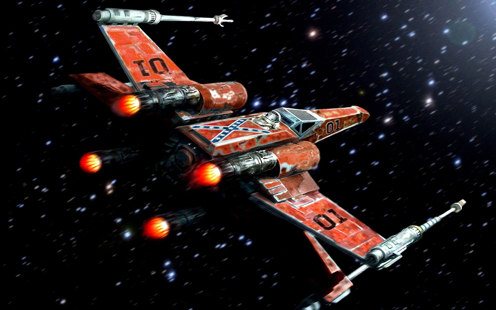 1920x1200 Wallpaper Star Wars, Art, Starfighter, X Wing For Mobile And Desktop, Section фантастика, Resolution 1920x1200