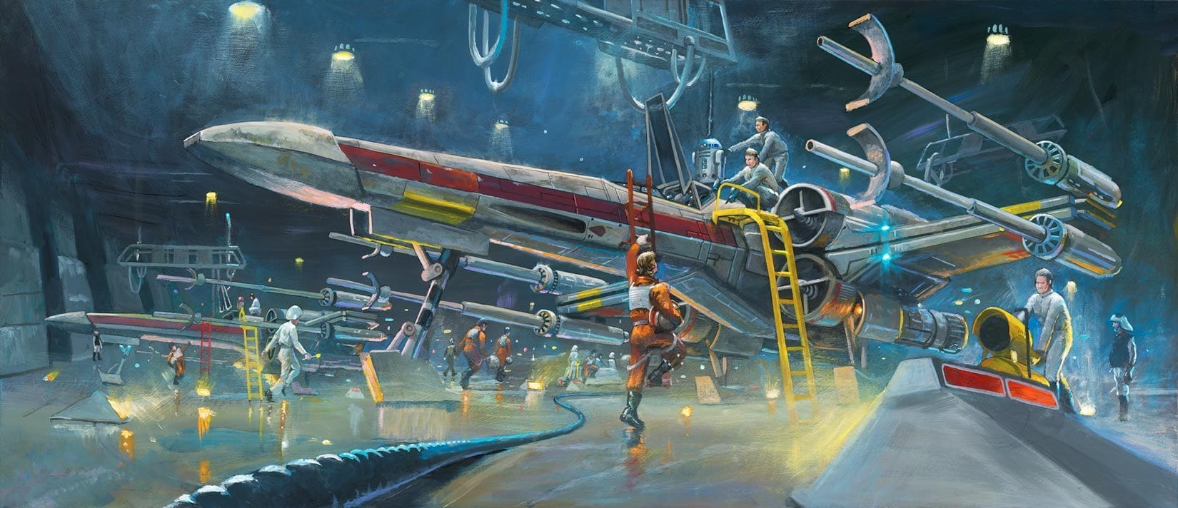1650x712 Rebel Starfighters 14.5 X 36 Canvas Rolled