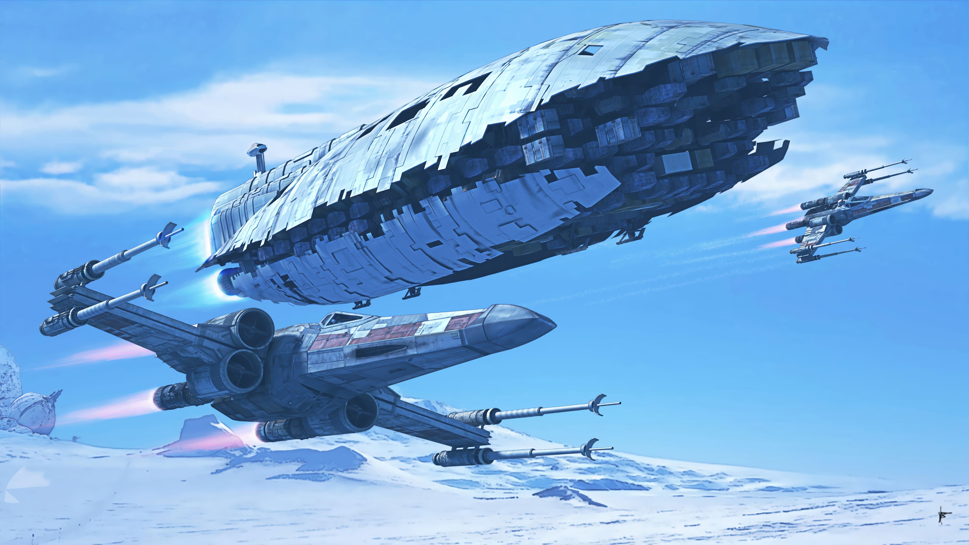 3840x2160 X Wing Star Wars Wallpaper 4K HD PC L