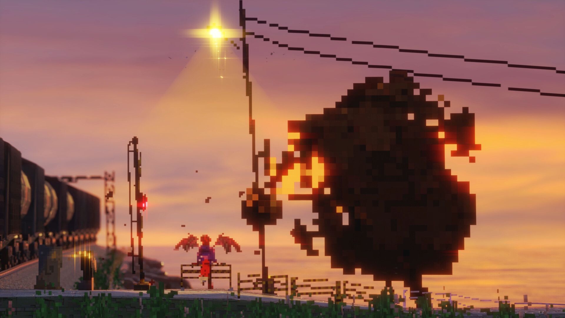1920x1080 Train Crossing Art Study