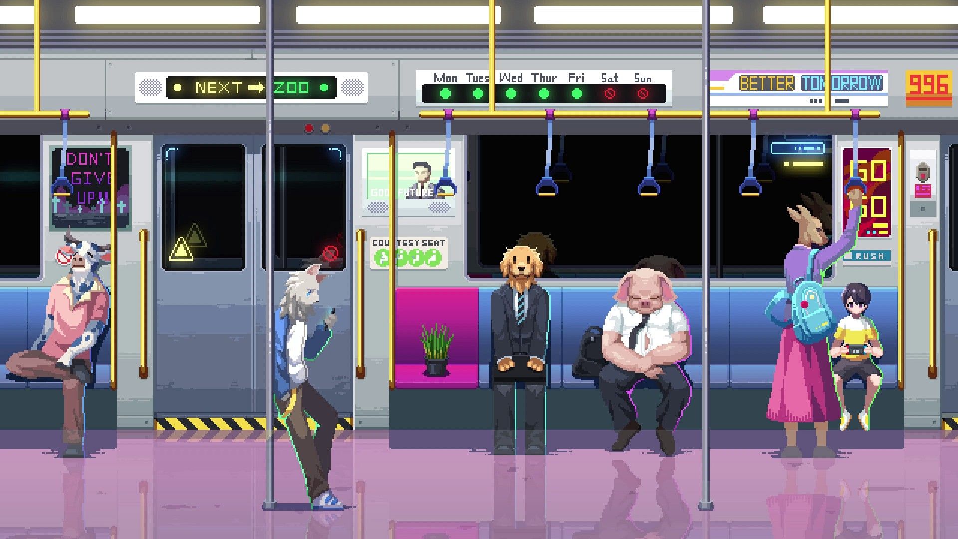 1920x1080 Furries Subway Pixel Live Wallpaper