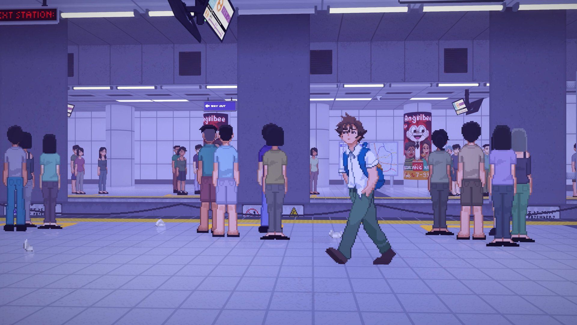 1920x1080 Until Then: Pixel Art Train Station Ultra HD Wallpaperx2160