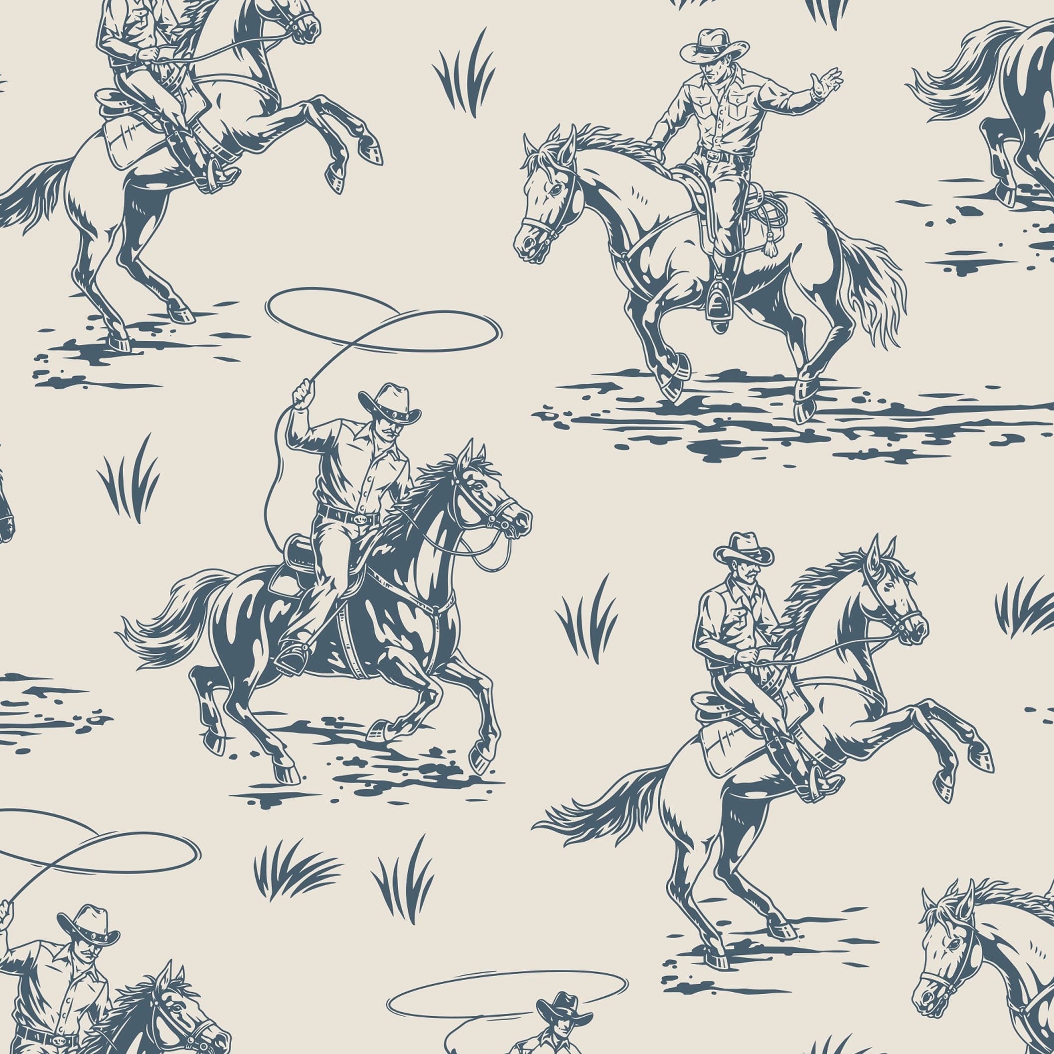 2115x2115 Western Rodeo Wallpaper