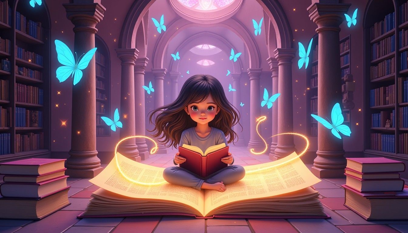 1344x768 Free Magical Reading Adventure Image, Reading, Magical