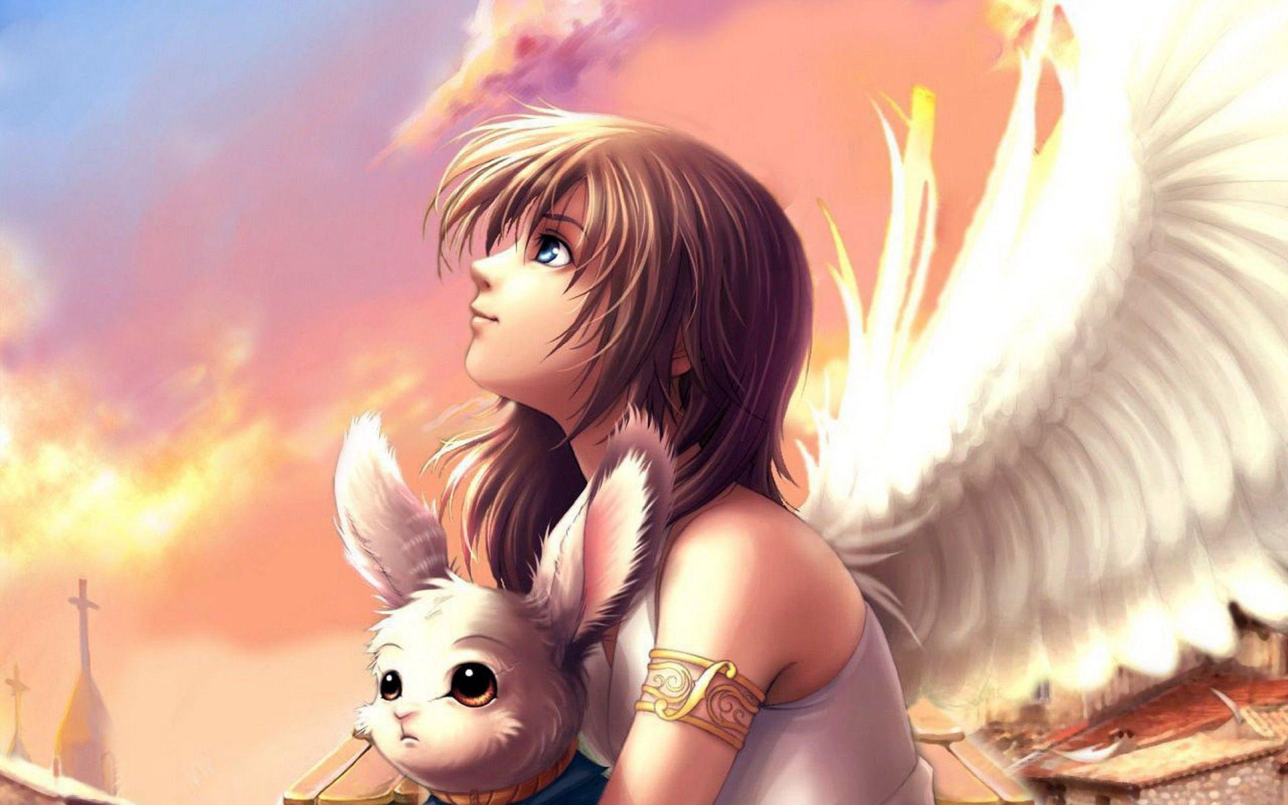 2560x1600 Anime Angel wings HD Image