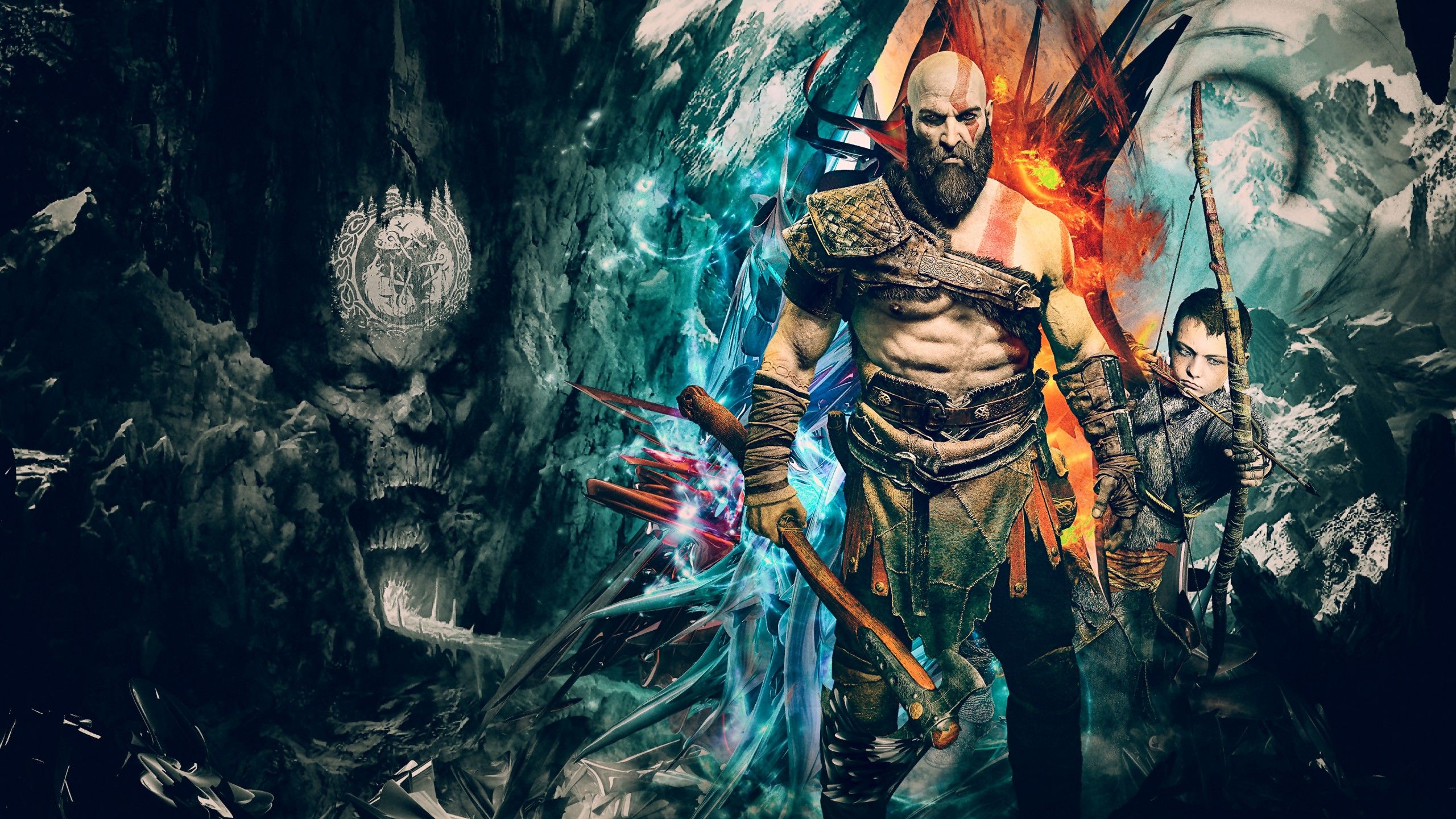 2560x1440 Kratos 4K HD God Of War Wallpaper