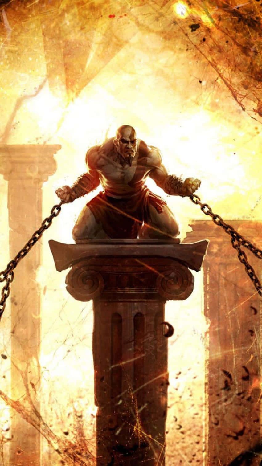 850x1512 Kratos God Of War Ios 3 Wallpaper