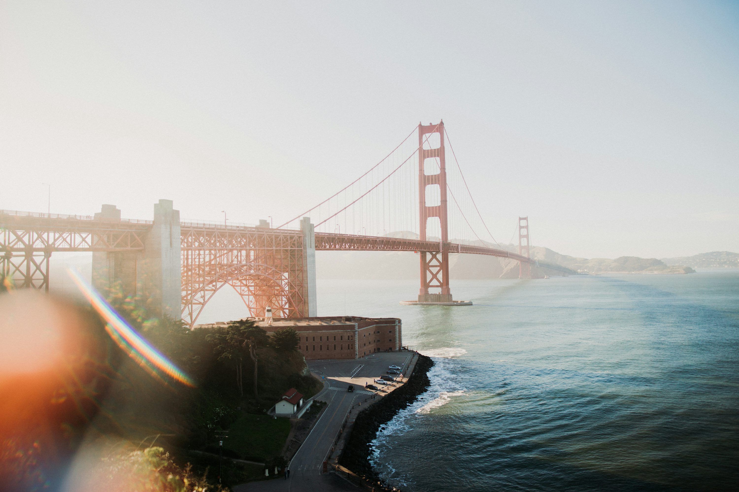 3000x2000 Orange steel bridge during daytime photo
