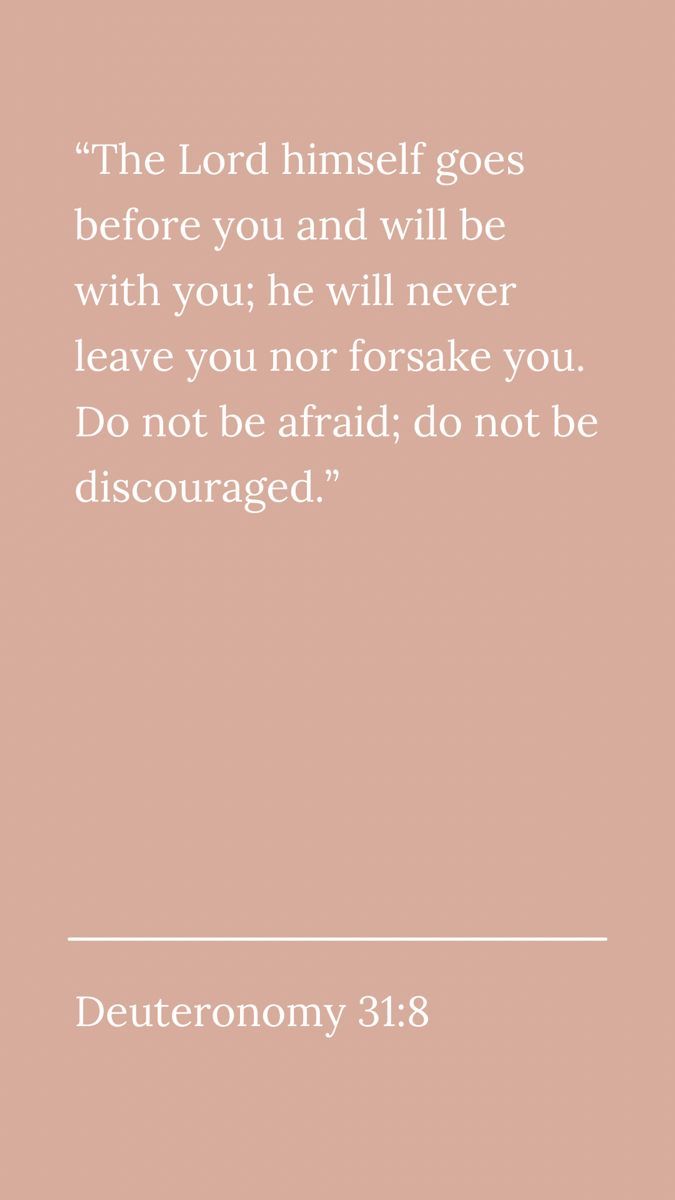 675x1200 Deuteronomy 31:8 pink wallpaper