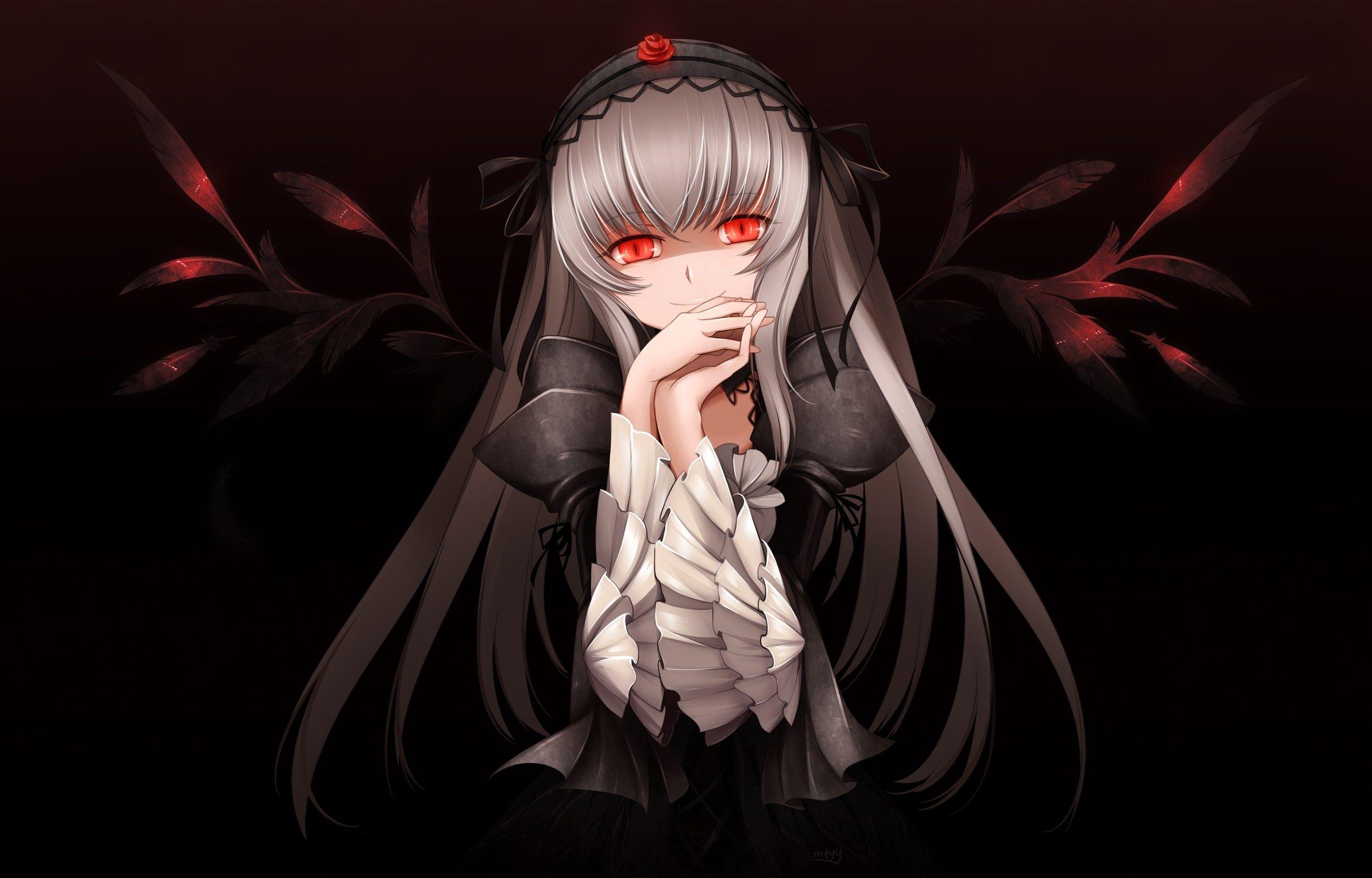 2500x1600 Anime Gothic Angel Wallpaper