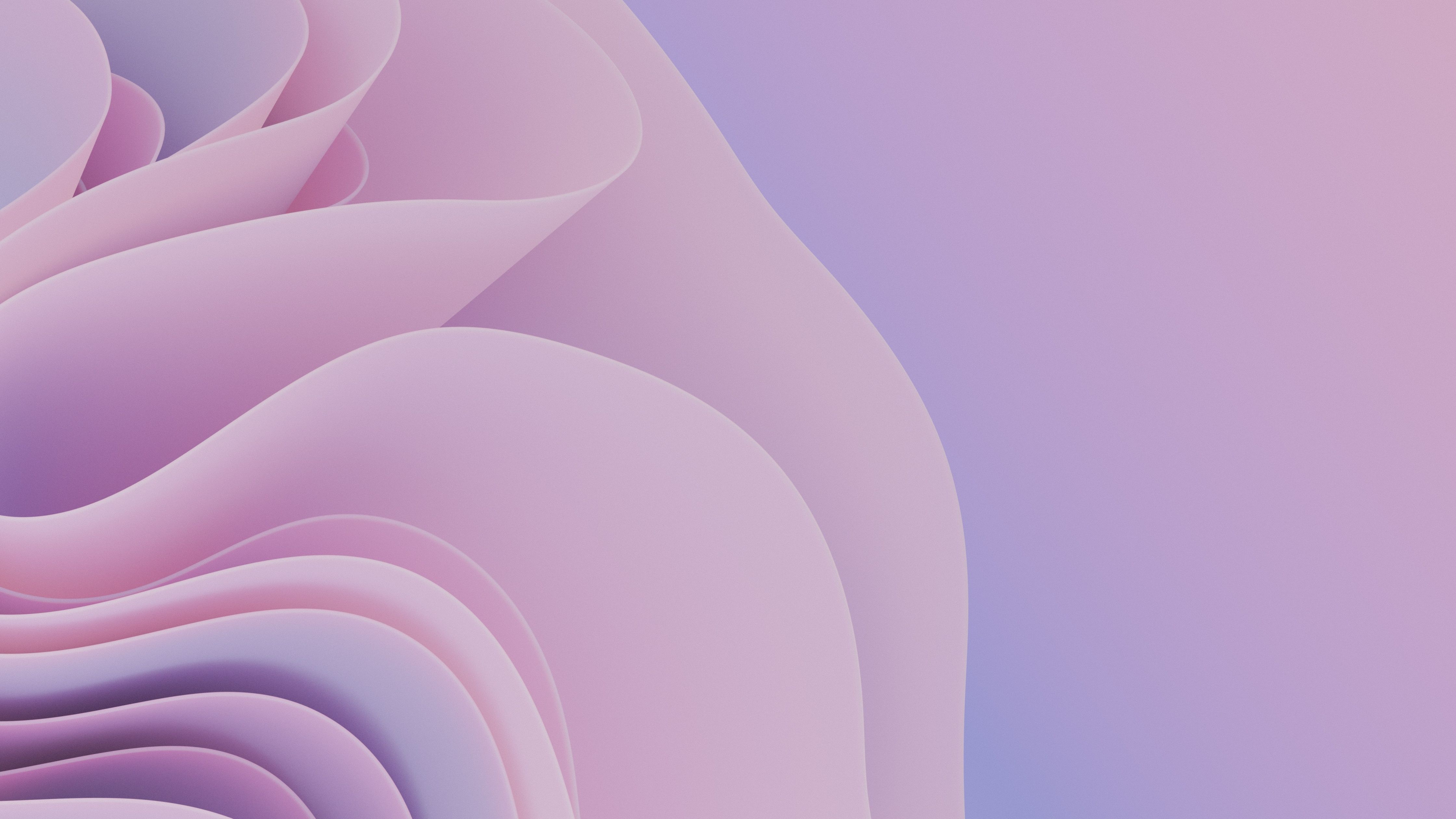 4480x2520 3D Render Wallpaper 4K, Waves, Girly, Pink abstract