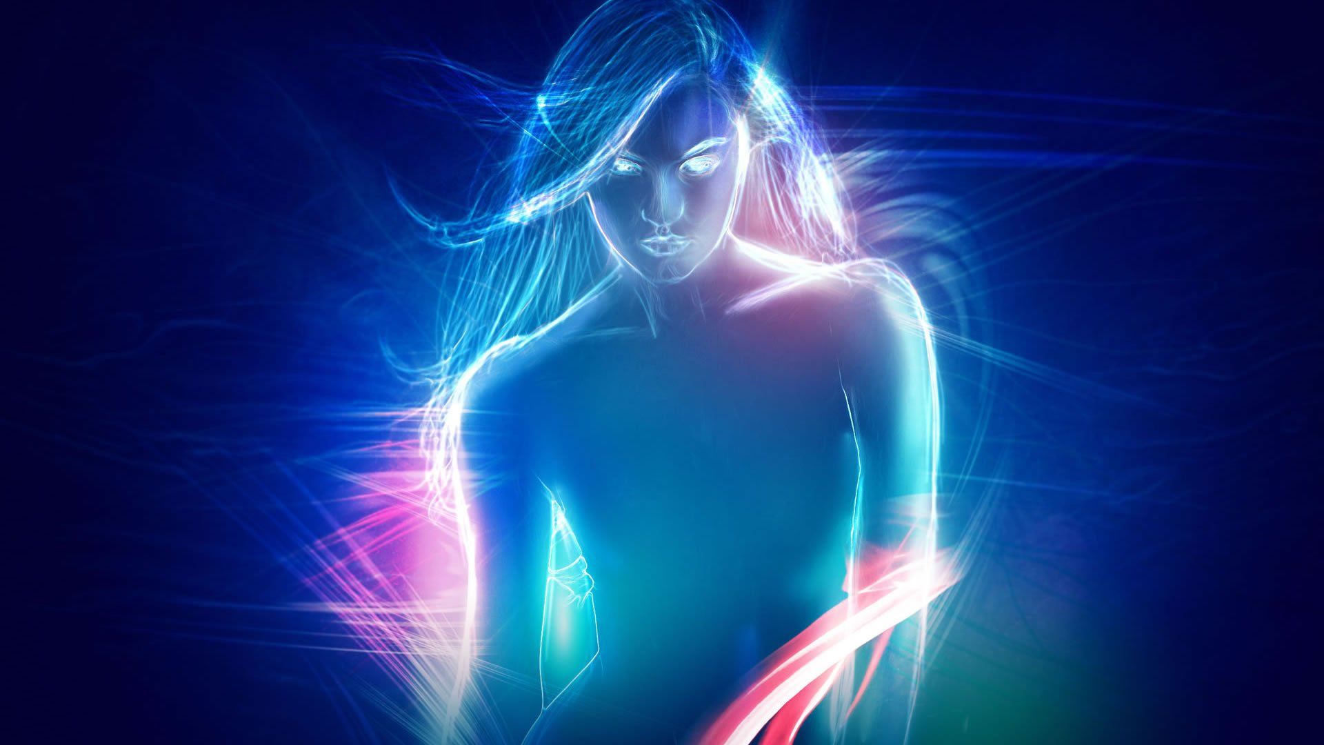 1920x1080 blue, 3D, Girl Wallpaper HD / Desktop and Mobile Background