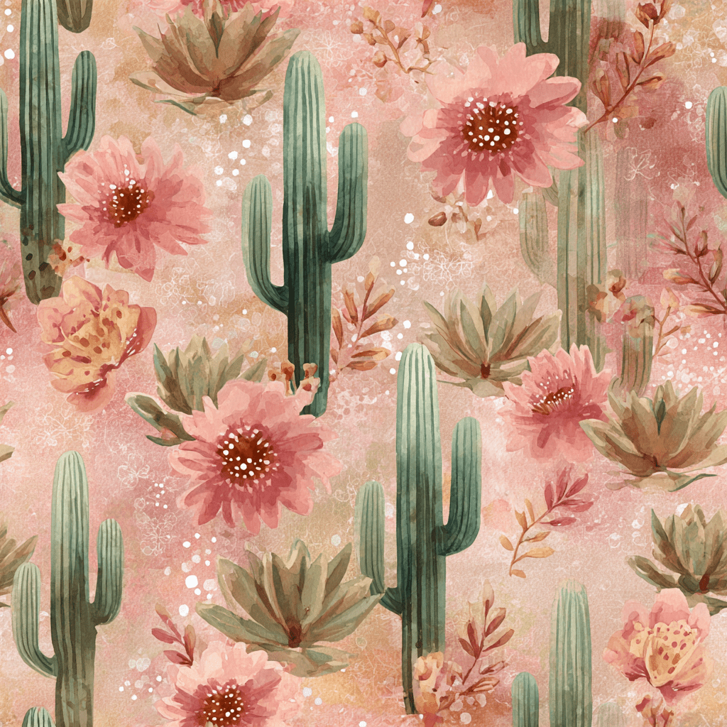 1024x1024 Cactus Bloom Wallpaper