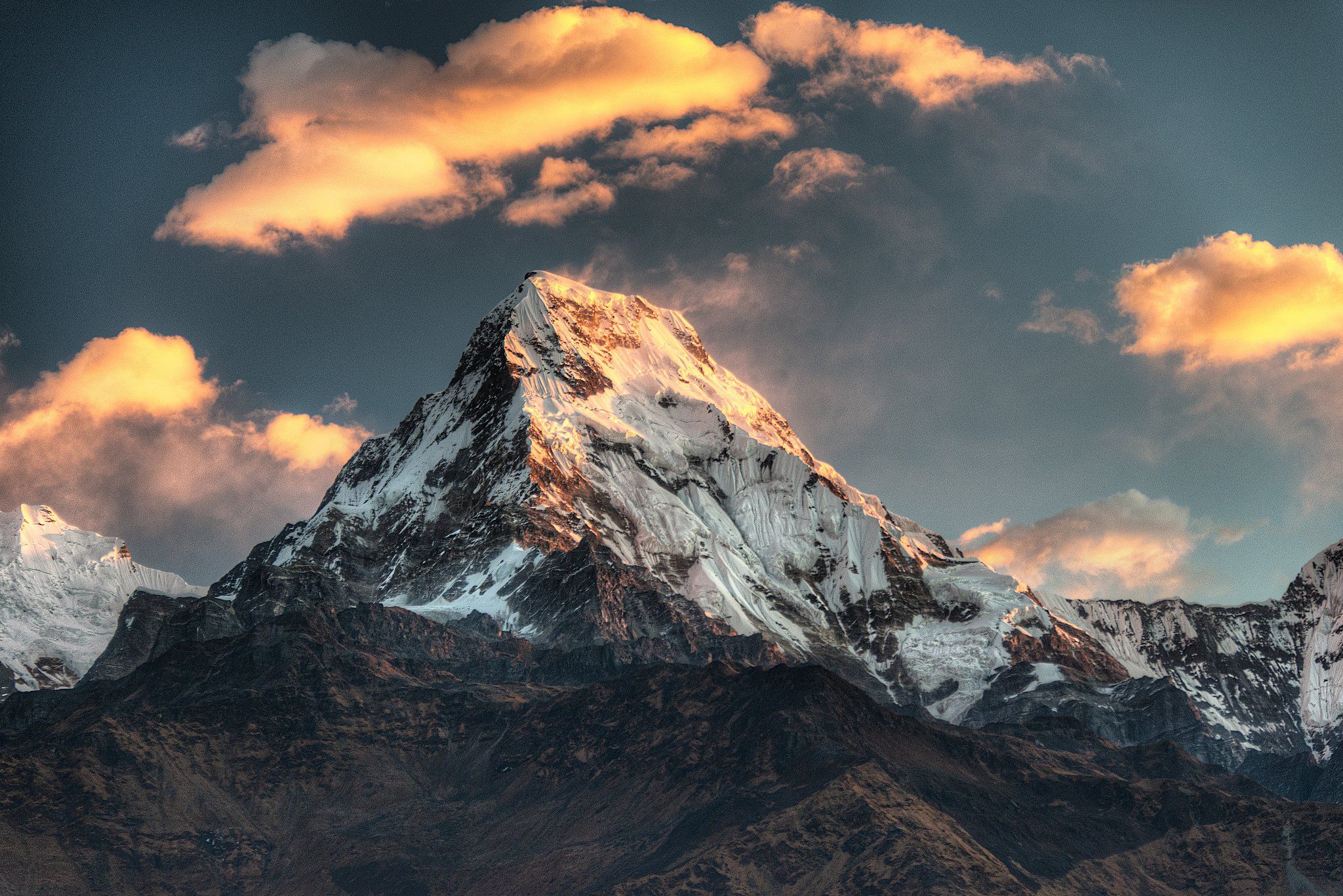 2048x1367 poon, Hill, Top, Snow, Nepal, Mountain Wallpaper HD / Desktop and Mobile Background