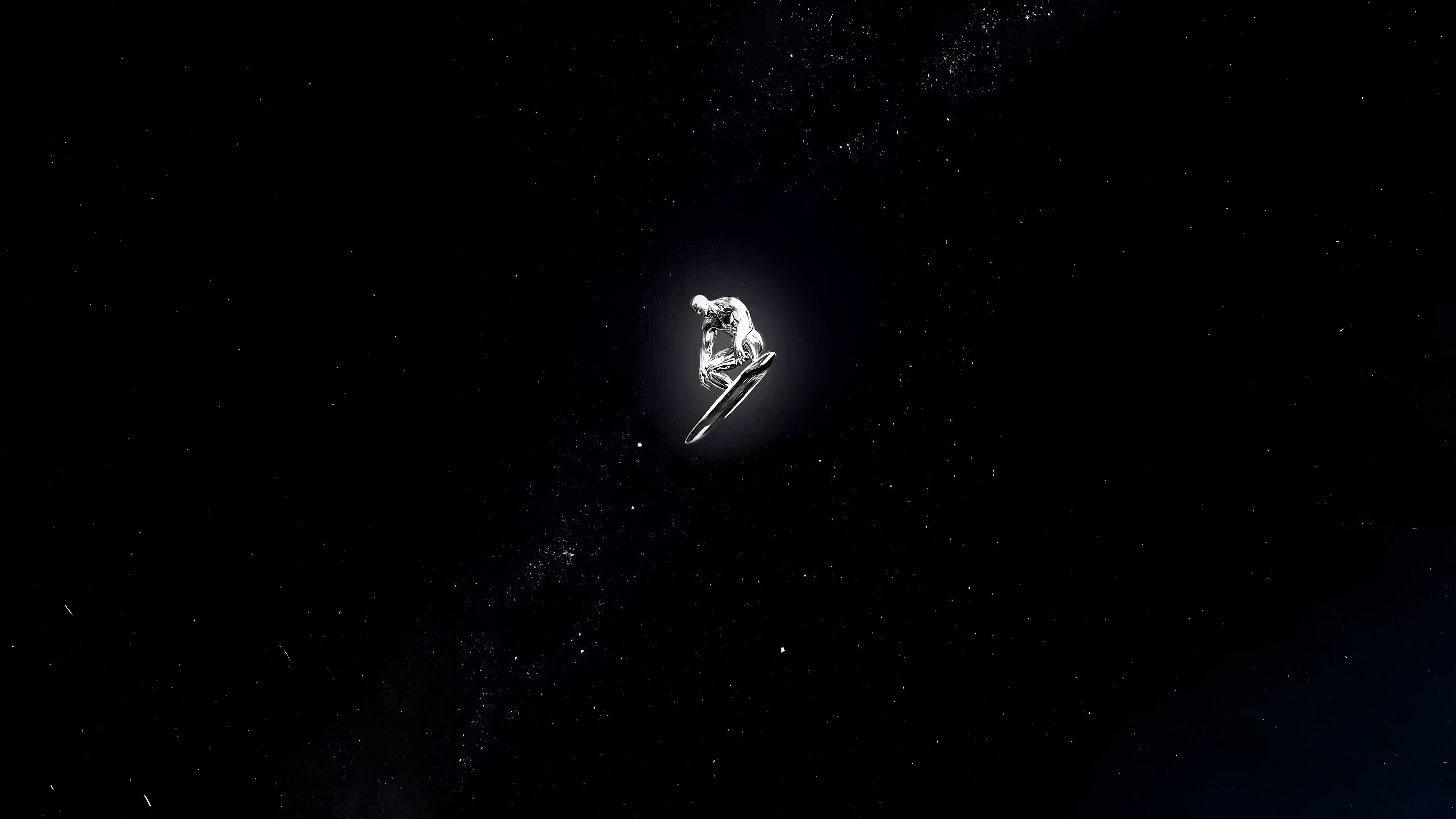 5120x2880 Silver surfer all alone in the universe with ai expansion and quality enchanted