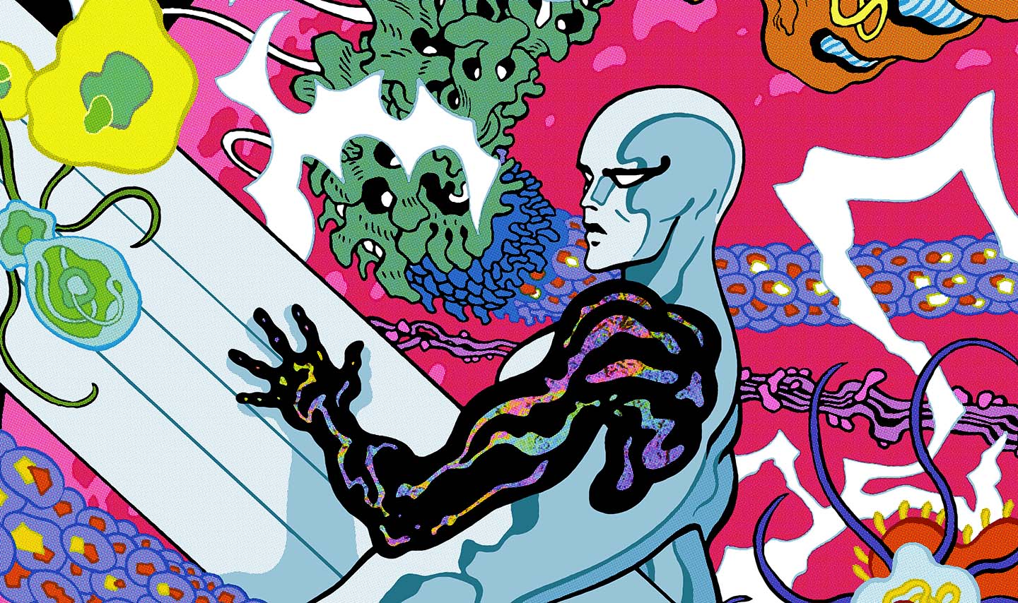1440x854 Silver Surfer: Black Poster