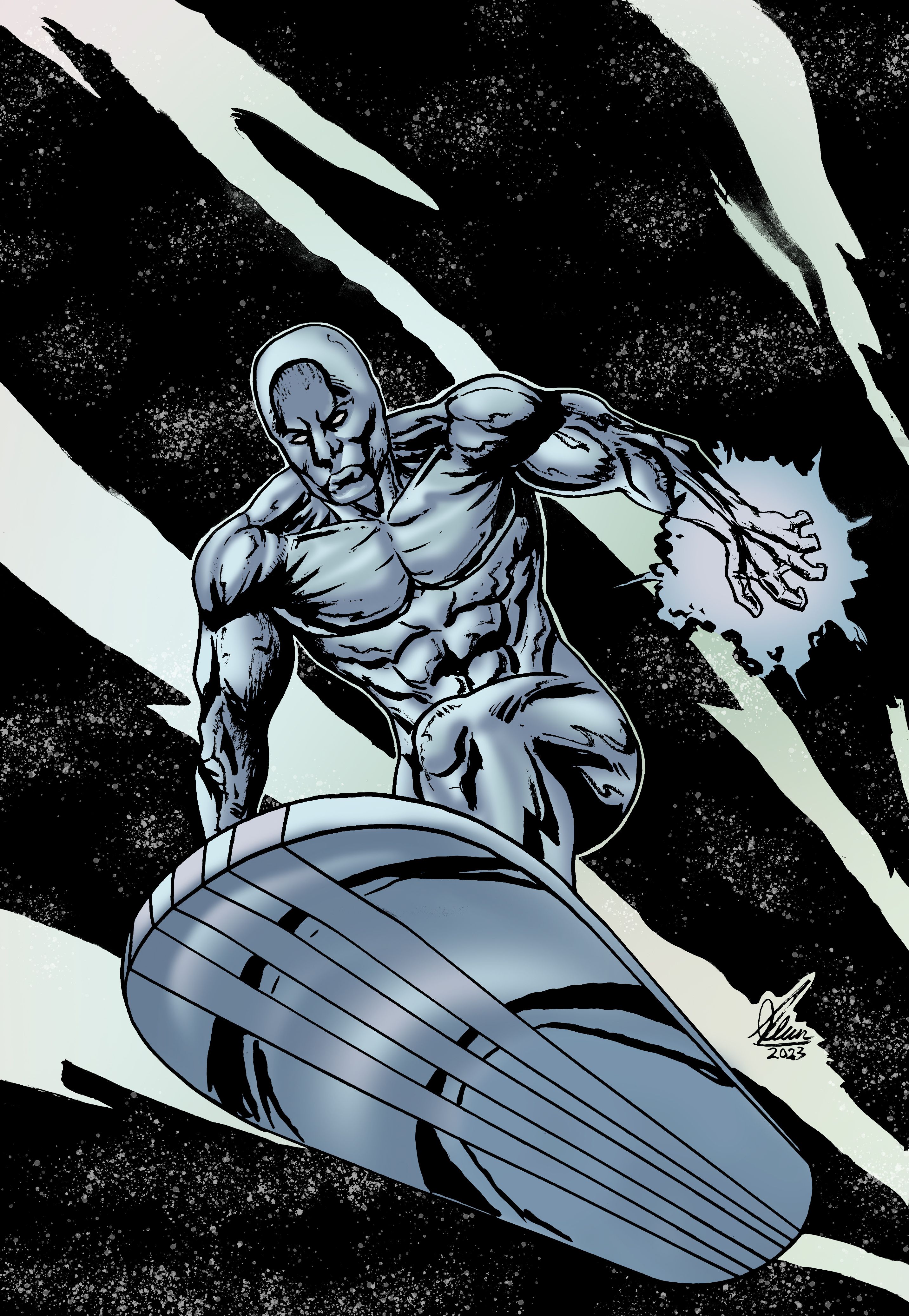 2865x4147 Silver Surfer - (Marvel Comics) by 4l4n17 on Dribbble