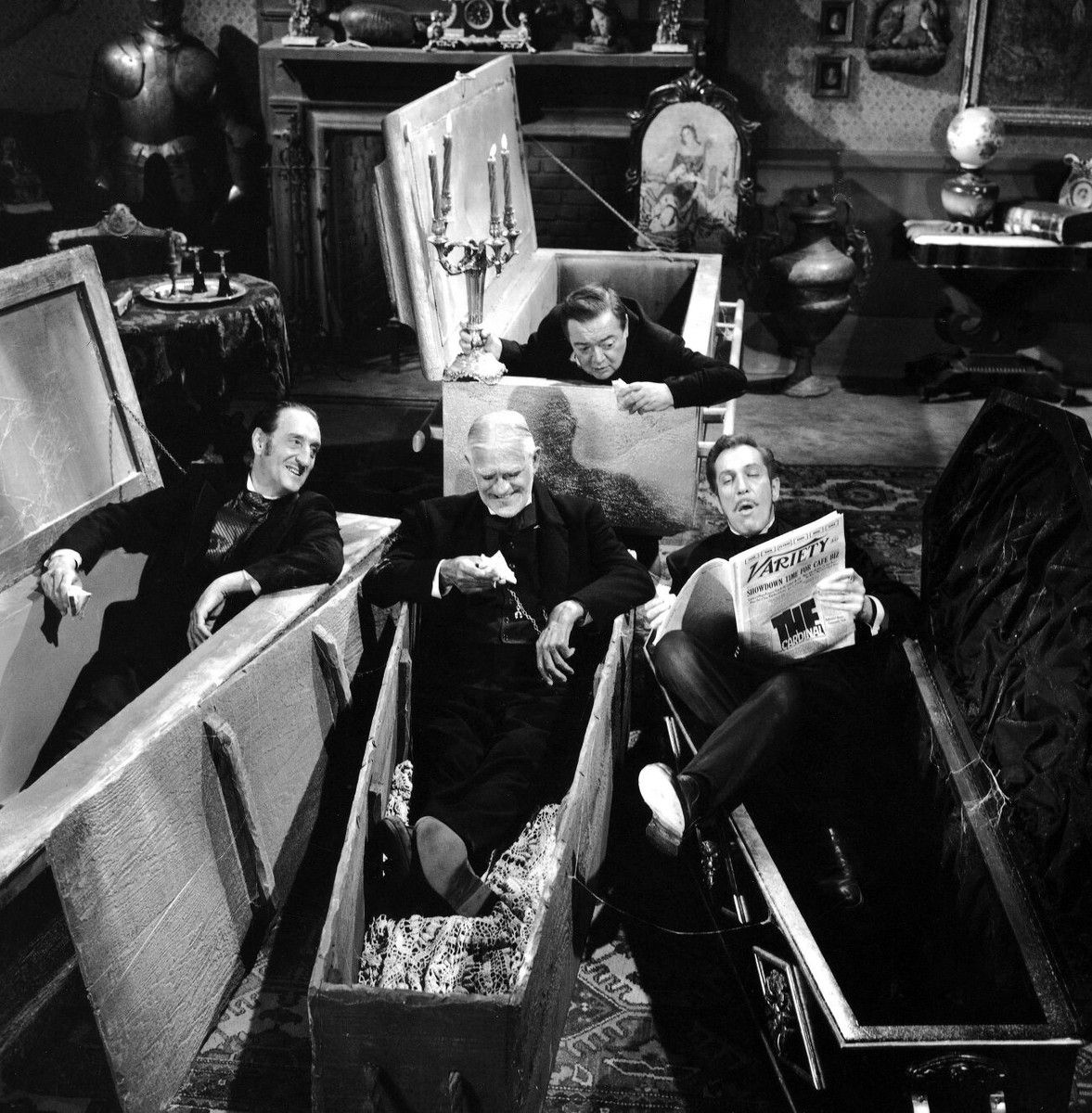 1177x1200 Christopher Lee Peter Cushing Vincent Price 8x10 Picture Celebrity Print