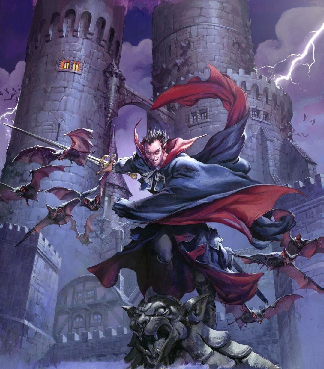 1080x1232 Art Might be obvious, but I love how on Ravenloft board game art they gave Strahd, who was inspired by Dracula, the face of Peter Cushing, who would always play Van Helsing