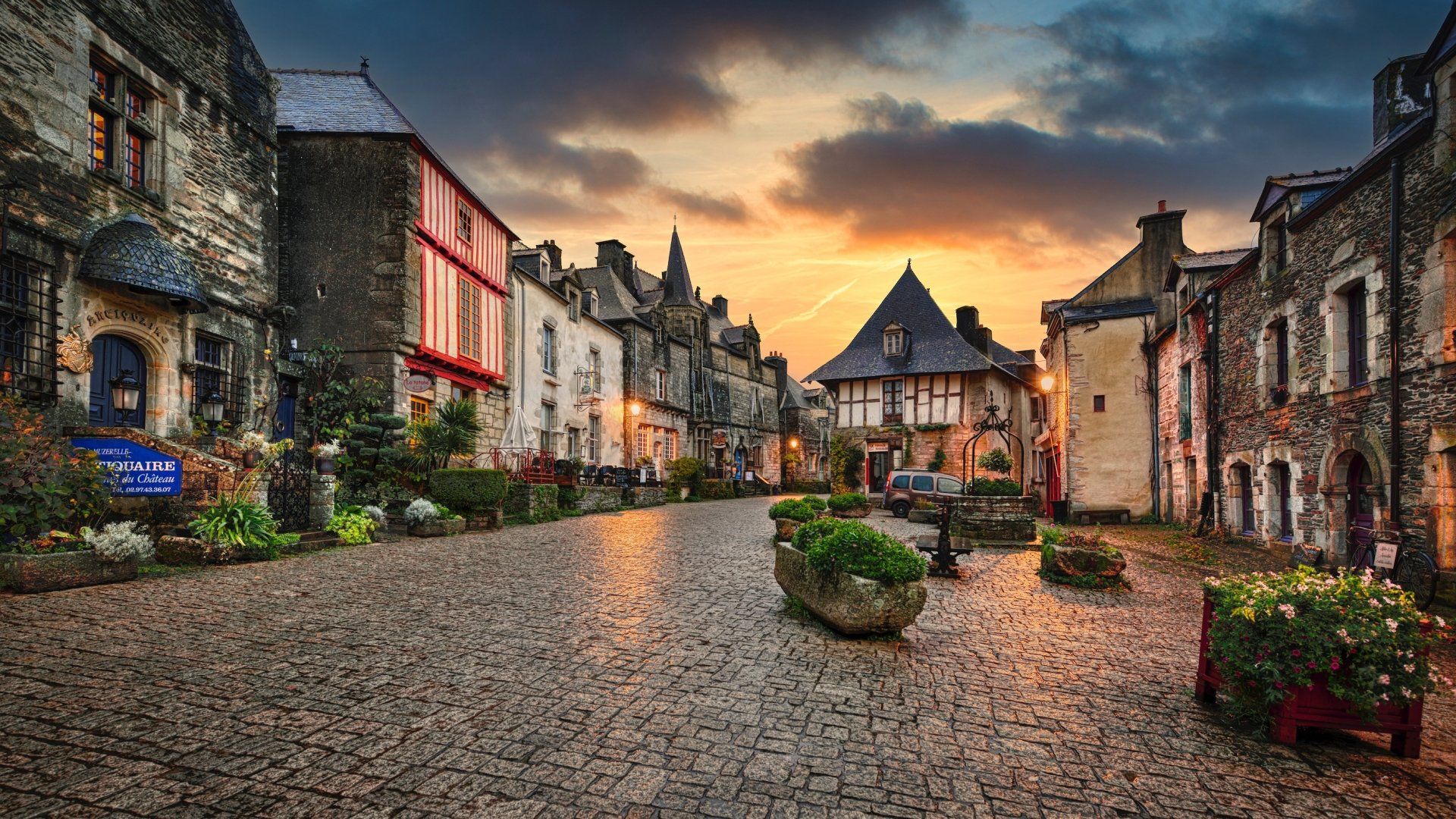 1920x1080 Download Brittany France Building House Man Made Town HD Wallpaper