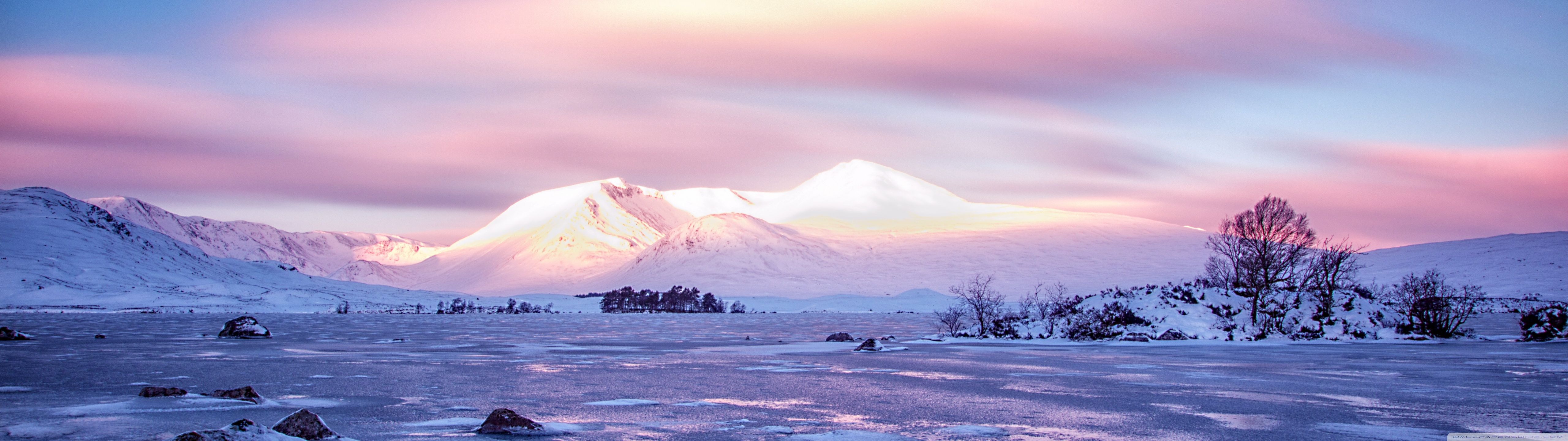 5120x1440 Lochan Na H Achlaise, The Black Mount Landscape 4K UHD Wallpaper For UltraHD Desktop And TV : Widescreen And UltraWide Display : Dual Monitor : Smartphone And Tablet Devices