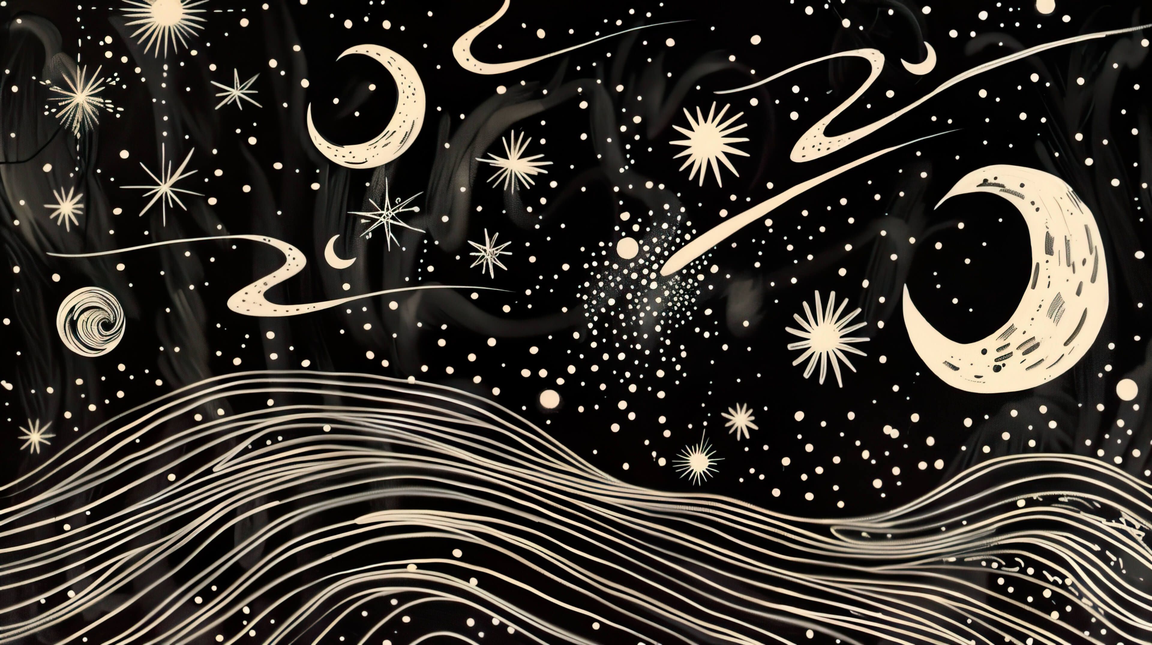 3840x2152 Doodle Wallpaper, Free, 4k