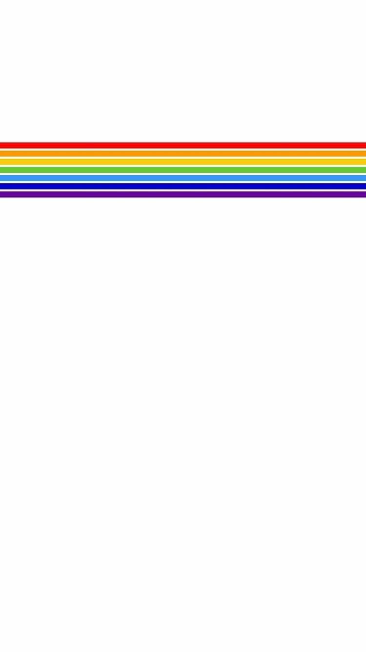 750x1335 iPhone and Android Wallpaper: Rainbow Pride Stripe Wallpaper