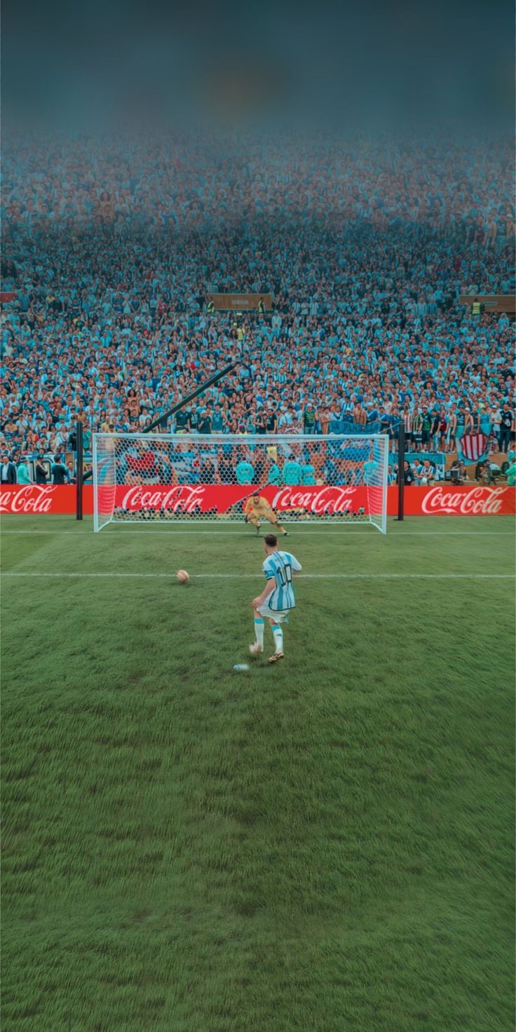 736x1472 Lionel Messi FIFA World Cup Final Penalty. Iconic 4K Argentina Wallpaper