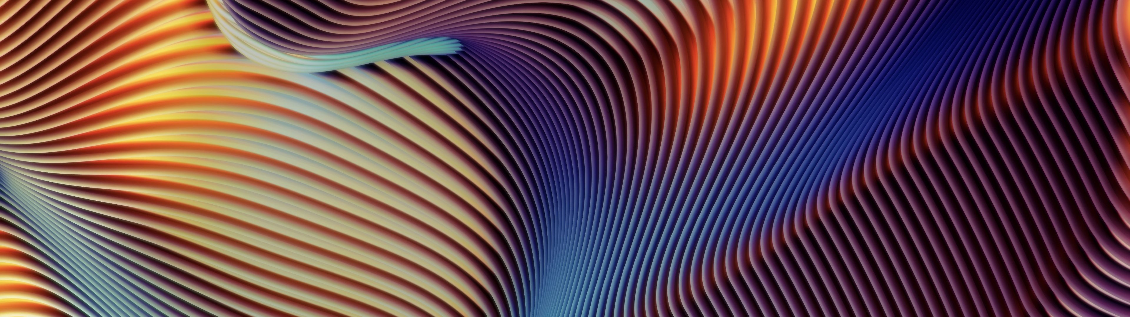 3840x1080 macOS Mojave Wallpaper 4K, MacBook Pro, Abstract background