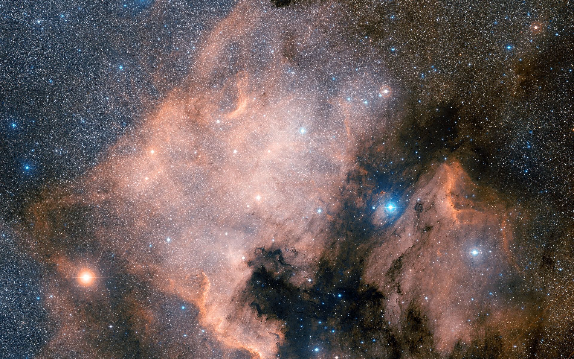 1920x1200 The North America Nebula (ground Based Image)