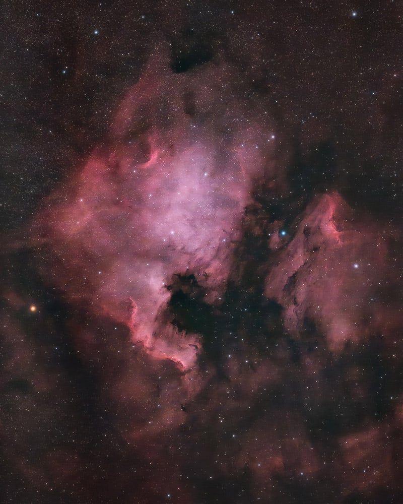 800x1000 North America Nebula Image with a DSLR Camera