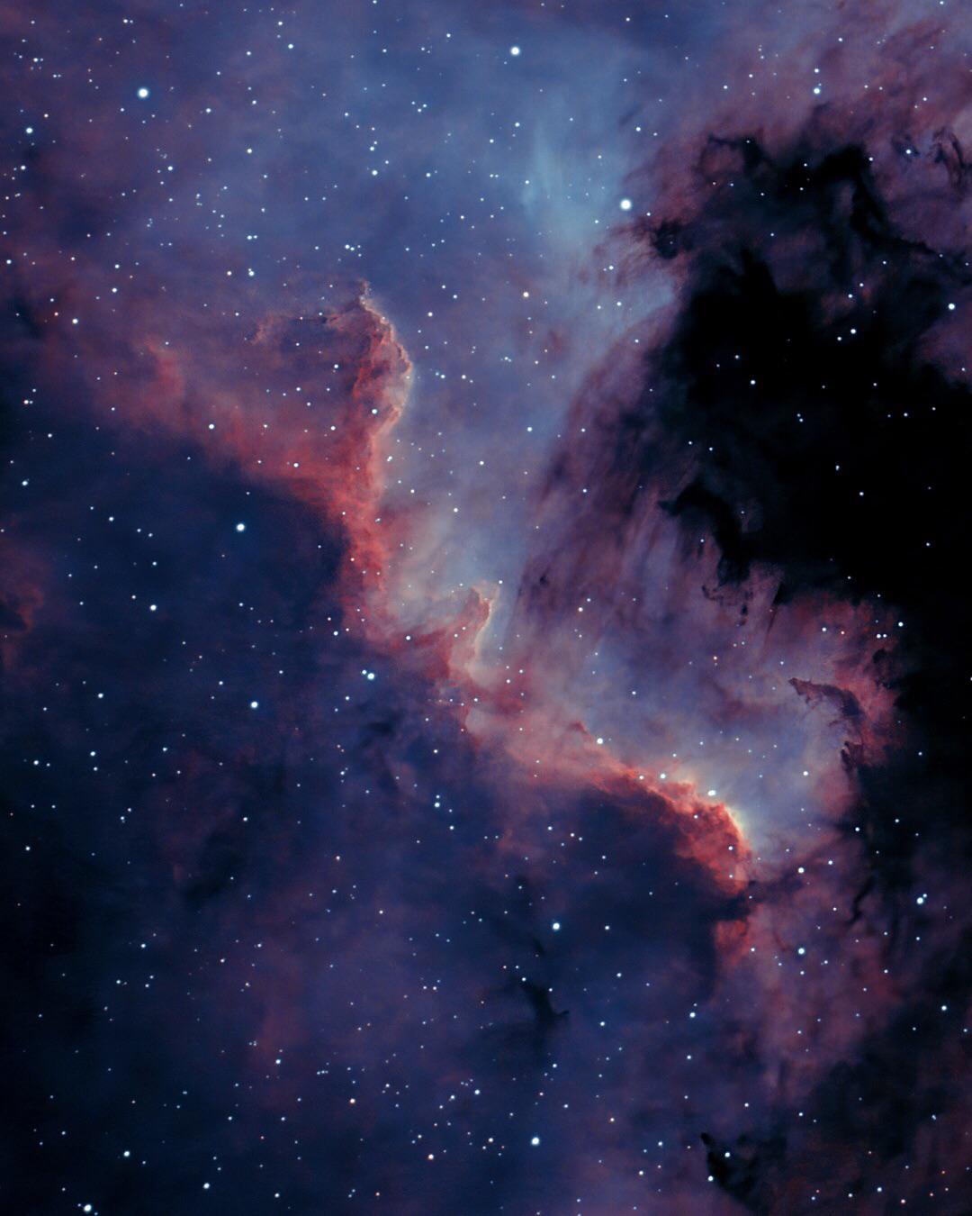 1080x1350 The Cygnus Wall in the North America Nebula, taken with a DSLR