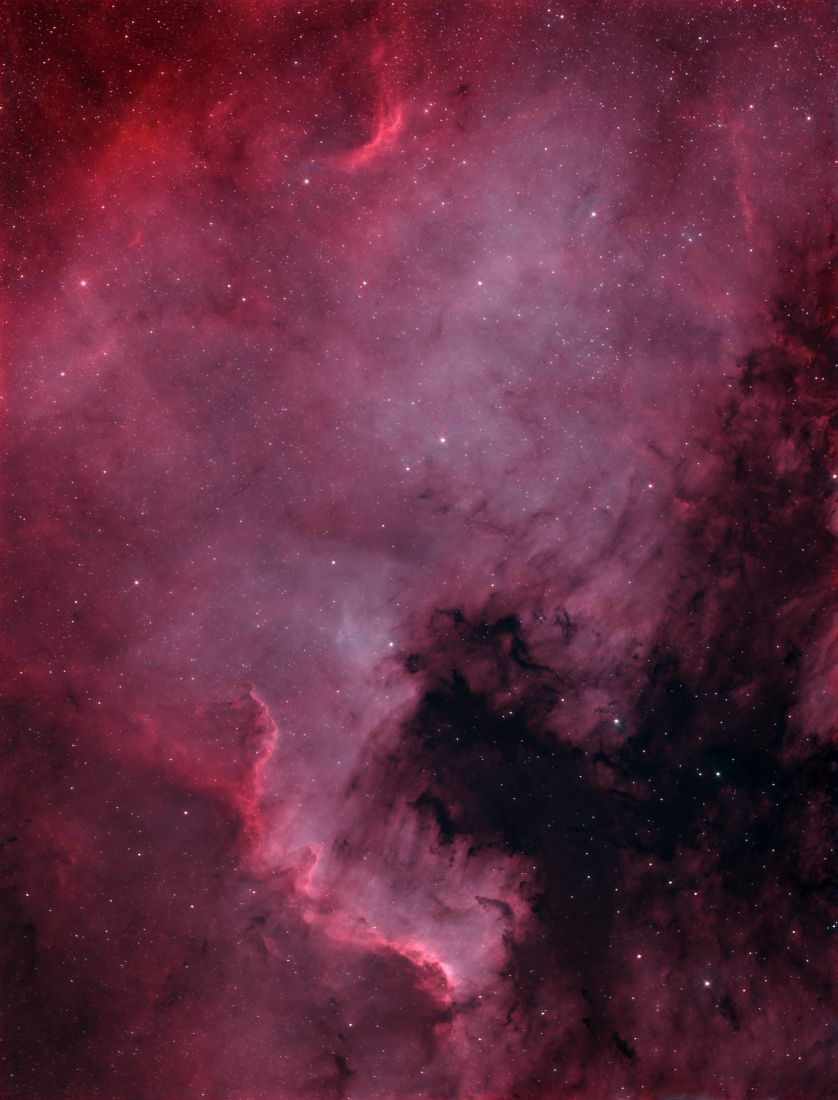838x1100 NGC 7000 American Nebula