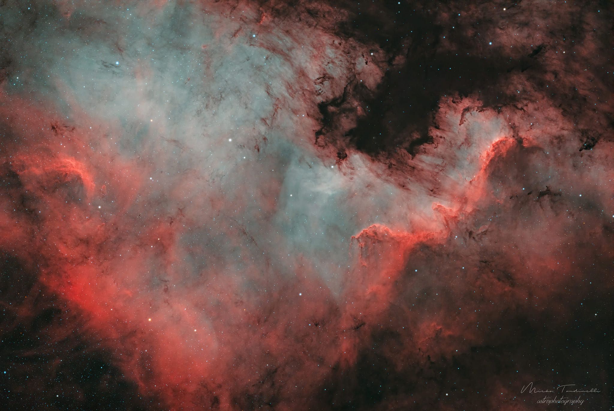 2048x1371 NGC7000_ North American Nebula + Mirko Tondinelli + L UItimate Optolong Optics Co., Ltd