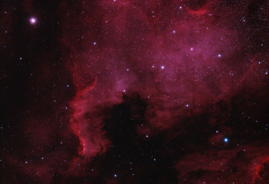 1099x750 High Definition Photo of North America Nebula · Free