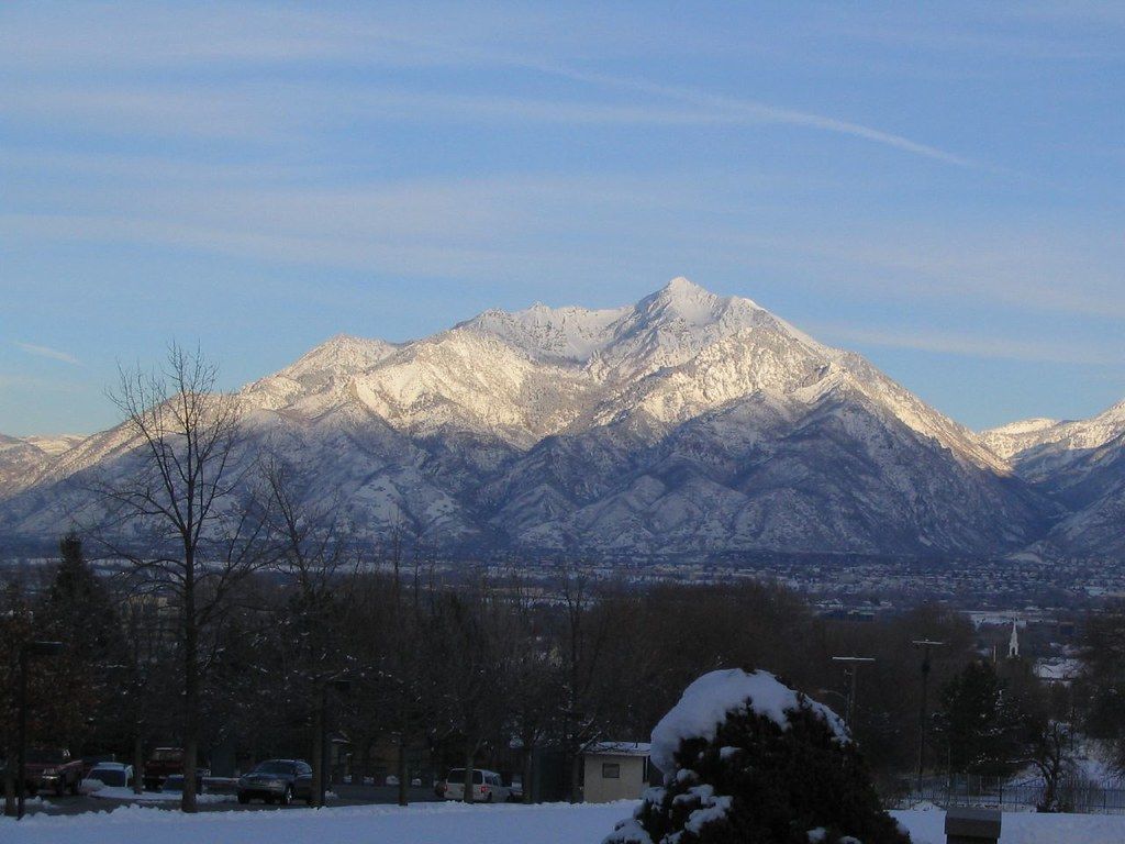 1024x768 Wasatch Mountains from South Jordan, Utah. The Wasatch Rang