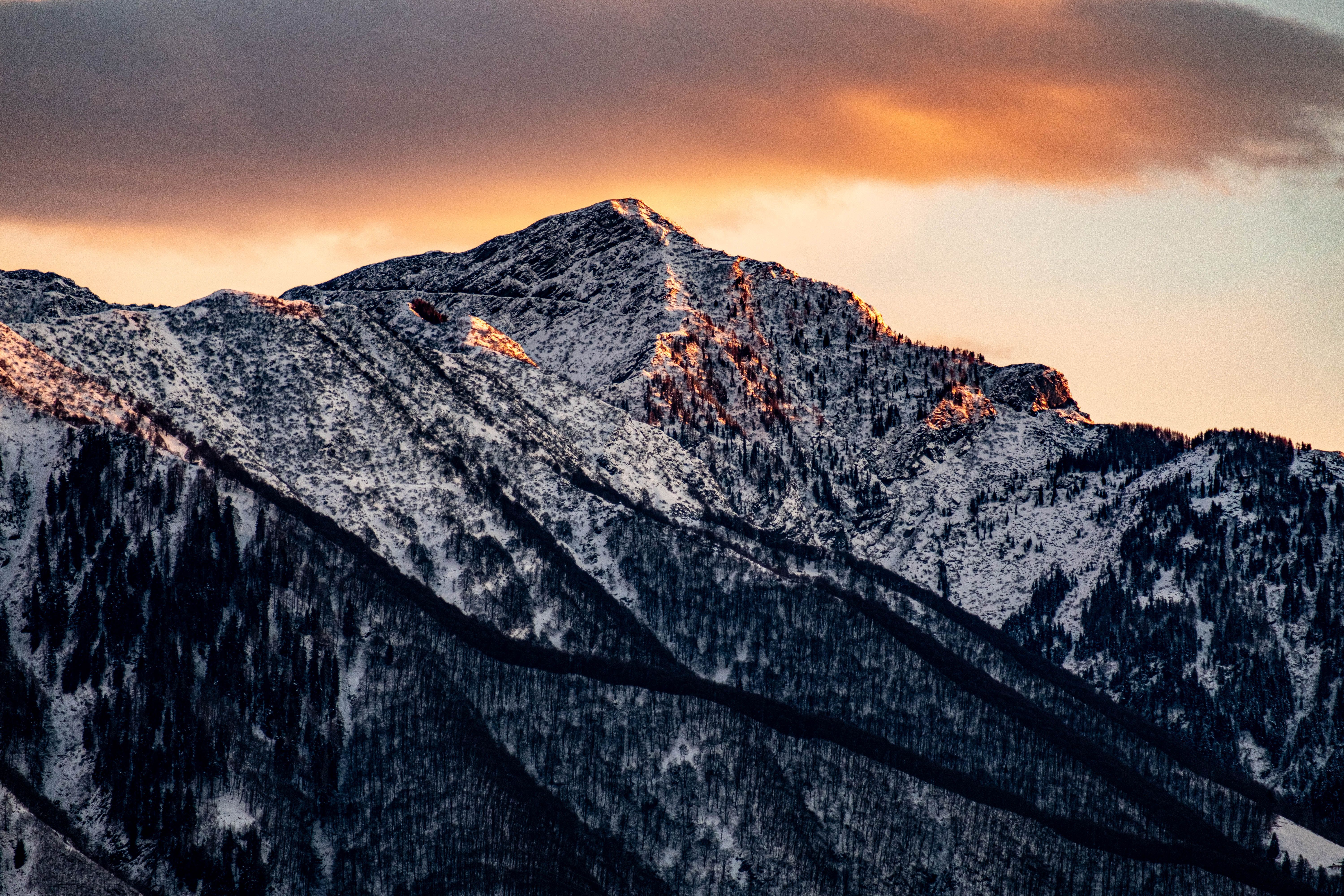 6000x4000 Scenic View Of Mountain During Dawn · Free