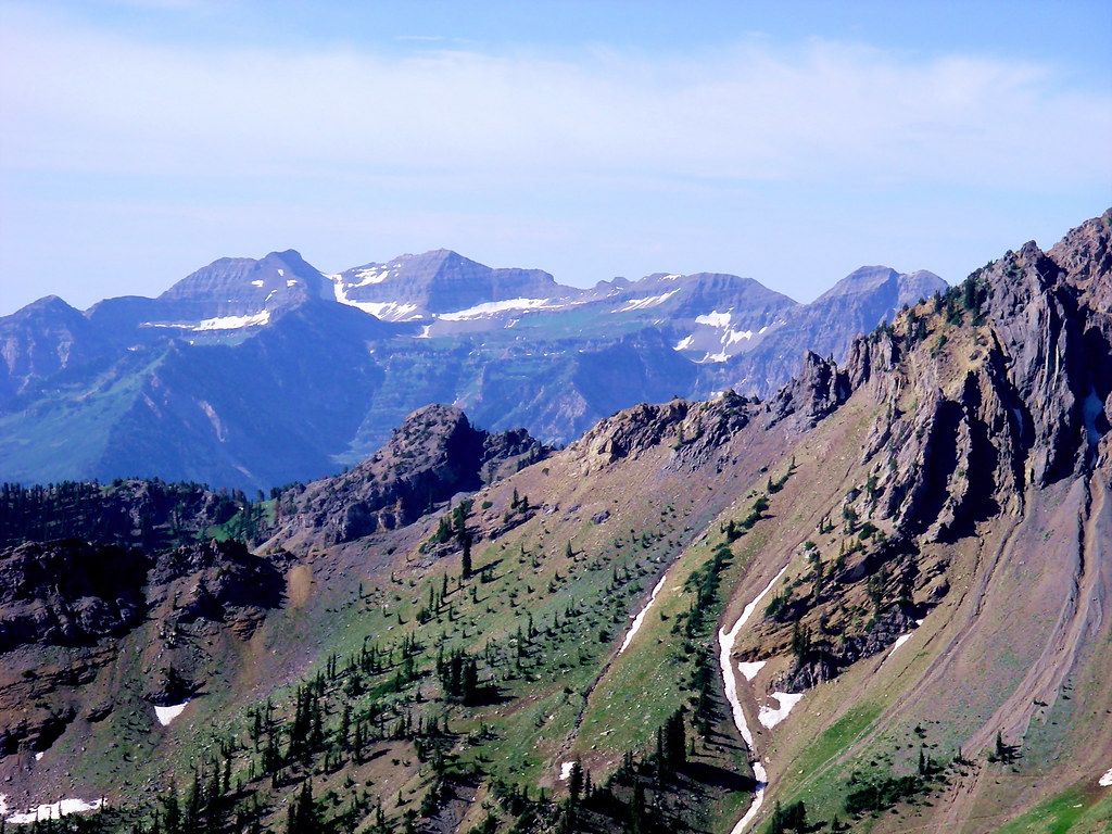 1024x768 Snowbird UT Basin & Wasatch Mountains. After a we