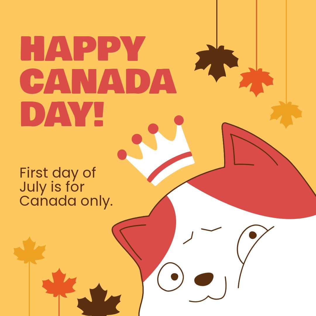 1080x1080 Funny Happy Canada Day in JPG